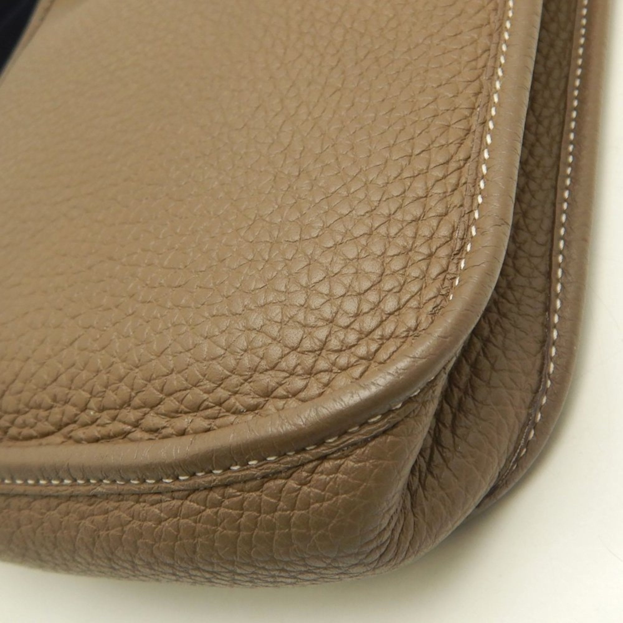 Hermes Etoupe Gray Togo Leather Shoulder Bag (Pre-Owned)