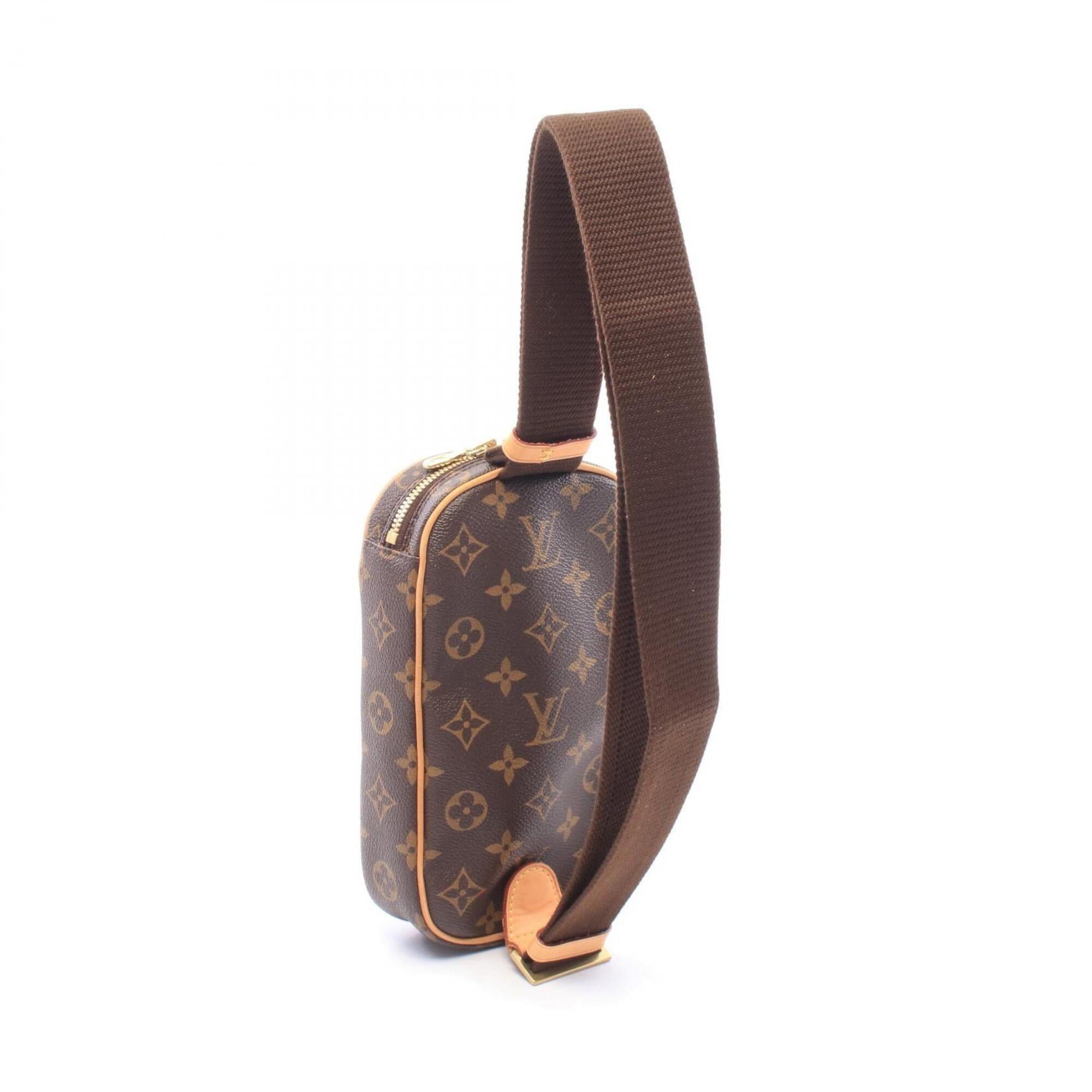 Louis Vuitton Brown Monogram Coated Canvas Leather Monogram Fanny Pack Handbag (Pre-Owned)
