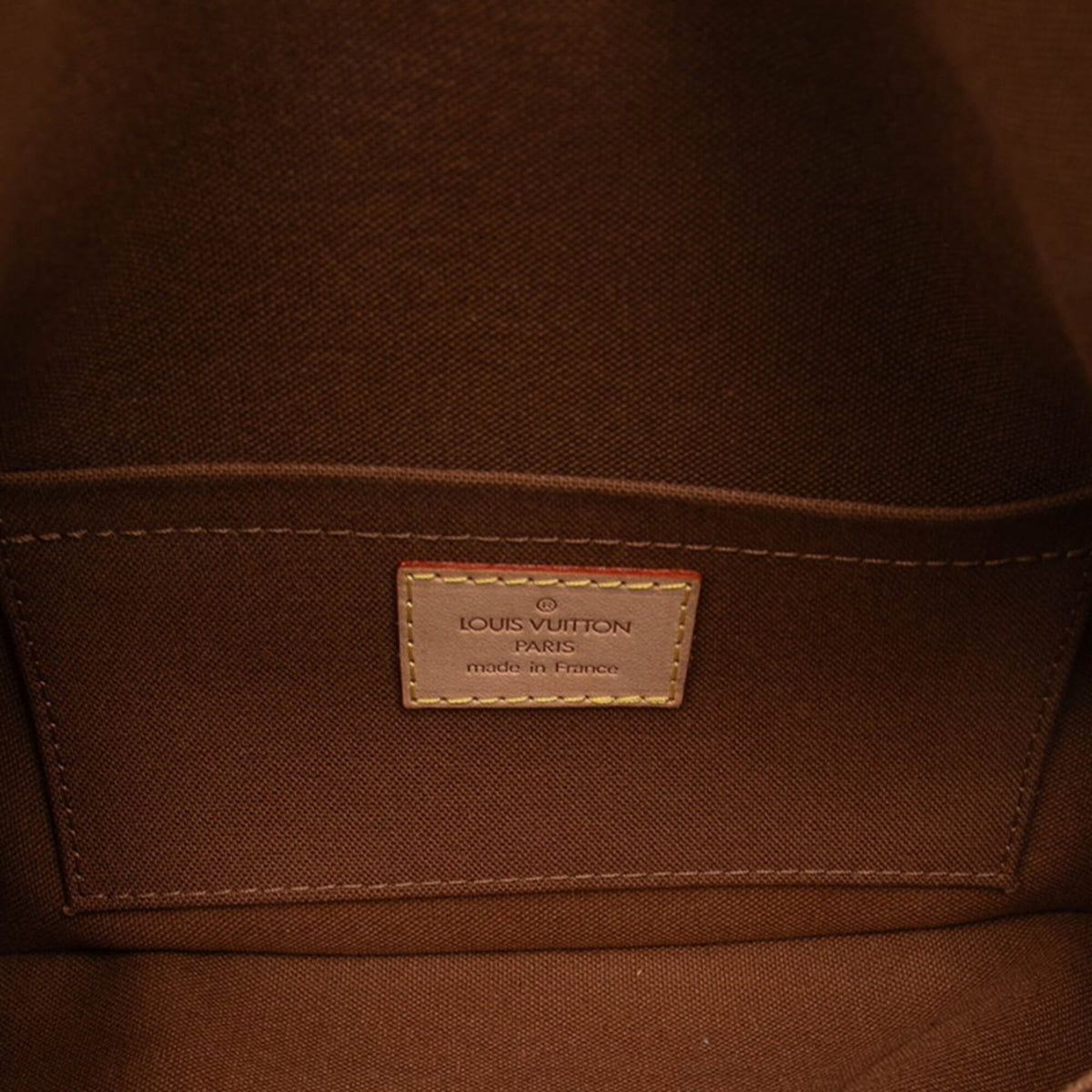 Louis Vuitton Brown Pvc Leather Pouch Sling Bag (Pre-Owned)