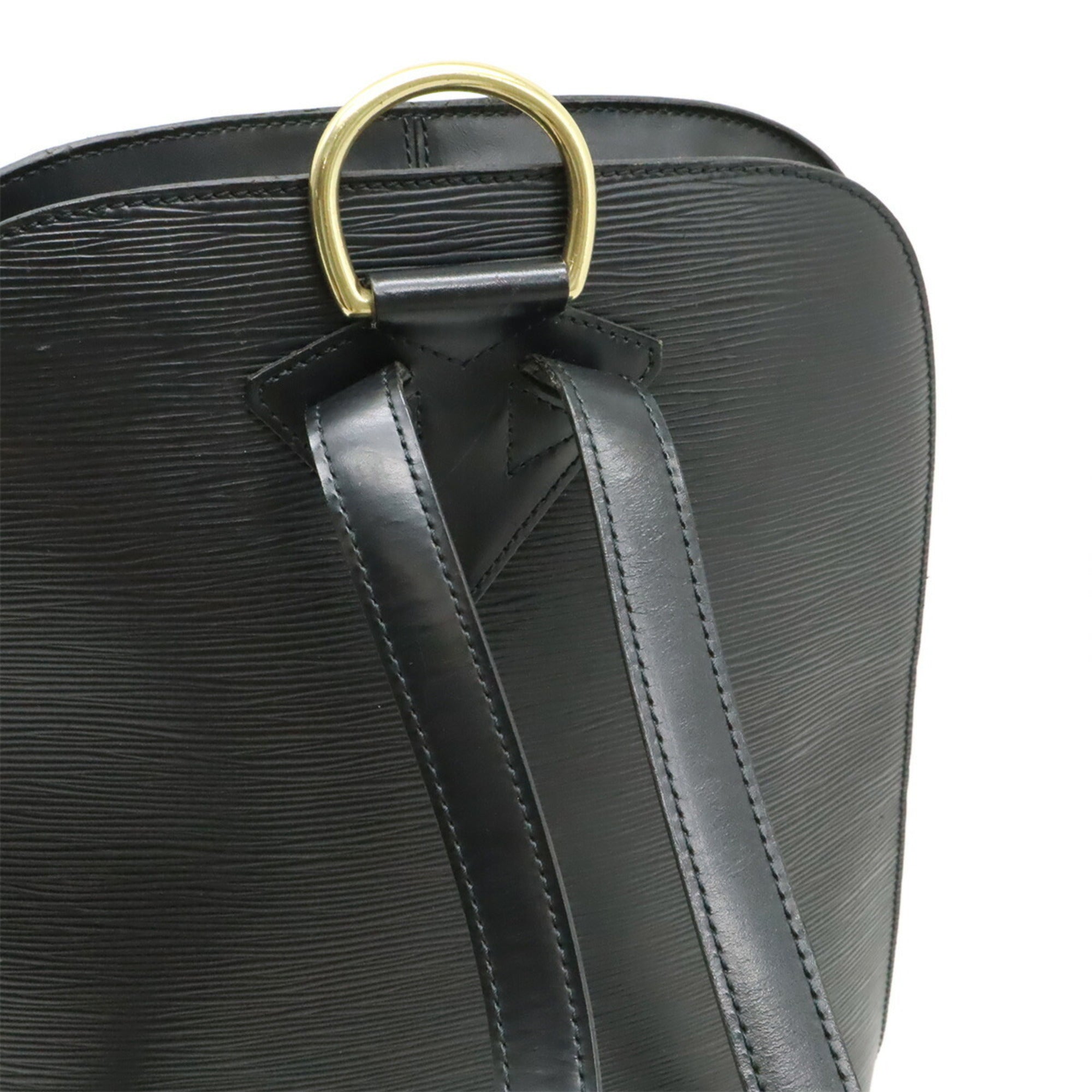 Louis Vuitton Black Noir Epi Leather Backpack Shoulder Bag (Pre-Owned)