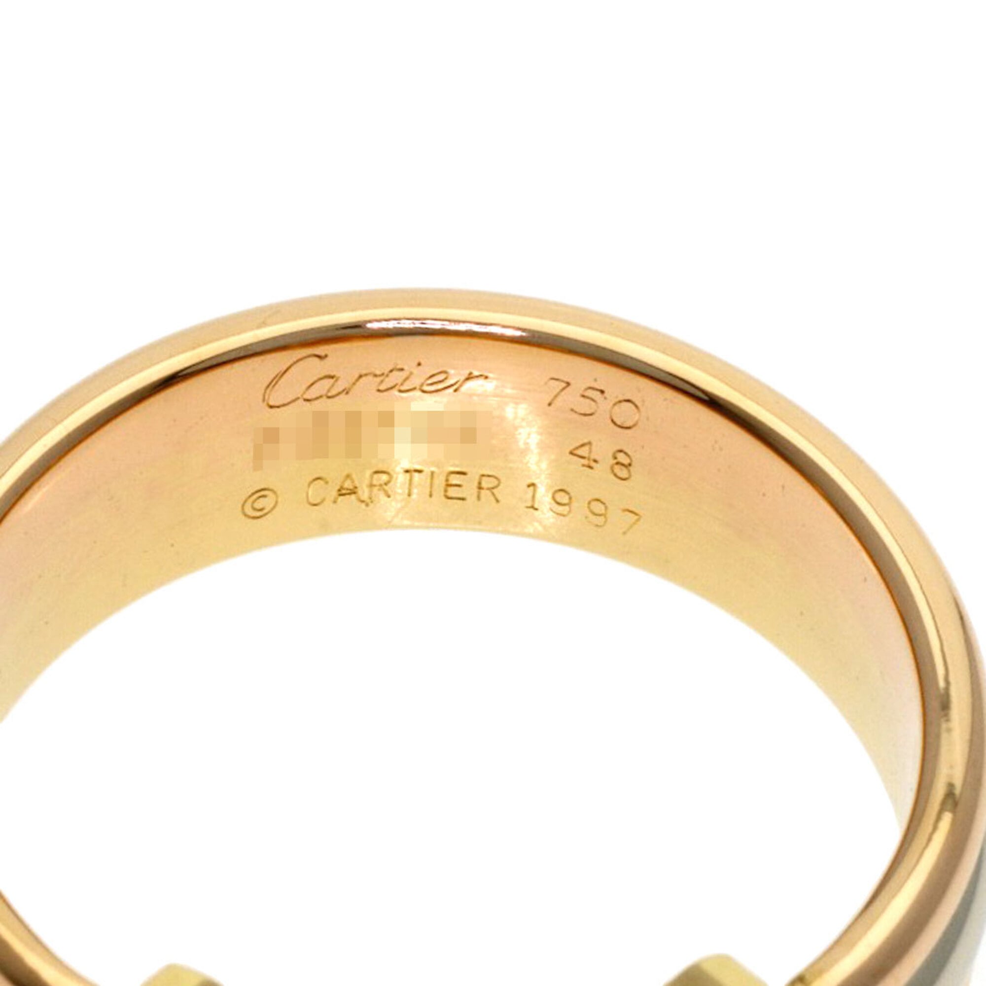 Cartier Yellow Gold (18K) Pink Gold (18K) White Gold (18K) Band Ring (Pre-Owned)