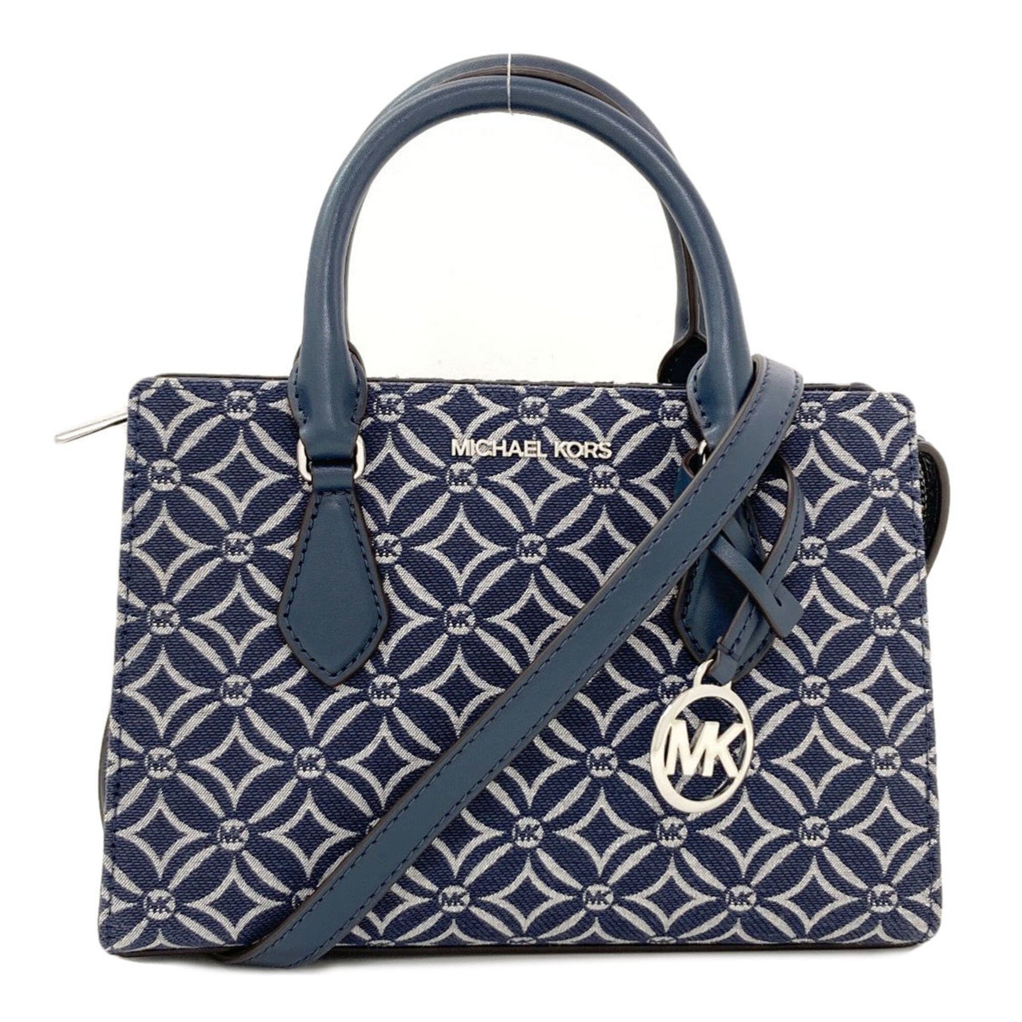 Michael Kors Blue Canvas Handbag (Pre-Owned)