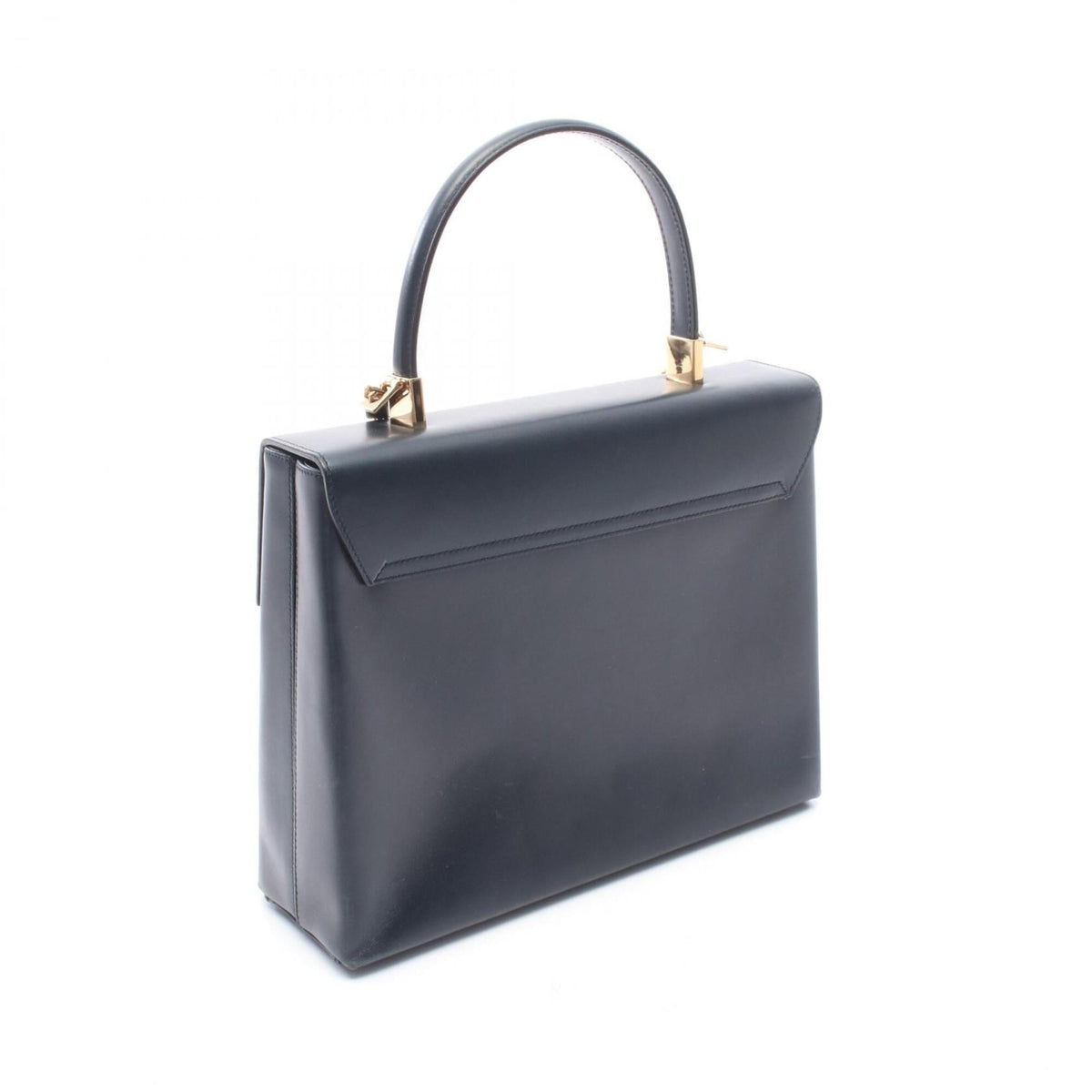 Salvatore Ferragamo Black Leather Handbag (Pre-Owned)