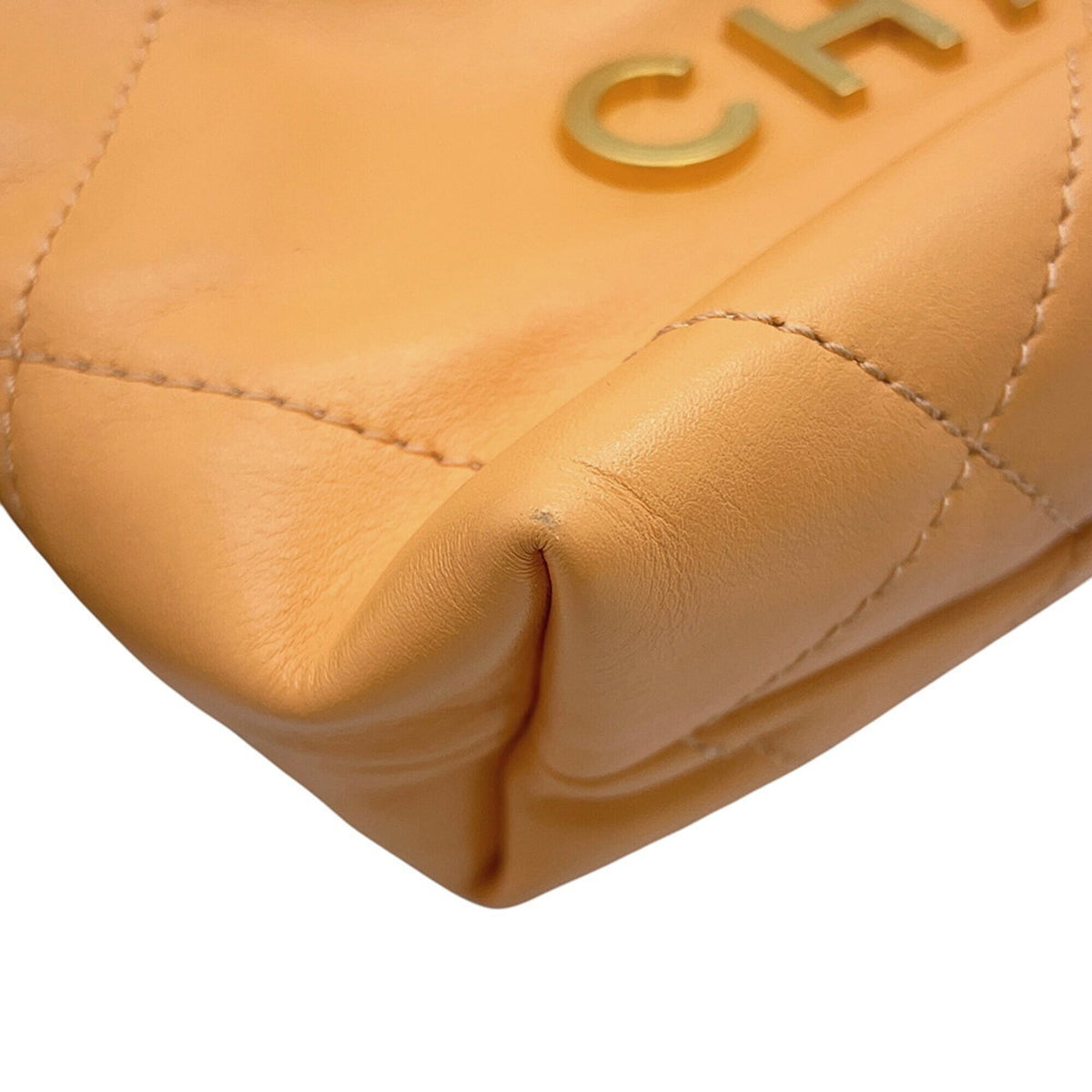 Chanel Orange Leather Handbag (Pre-Owned)