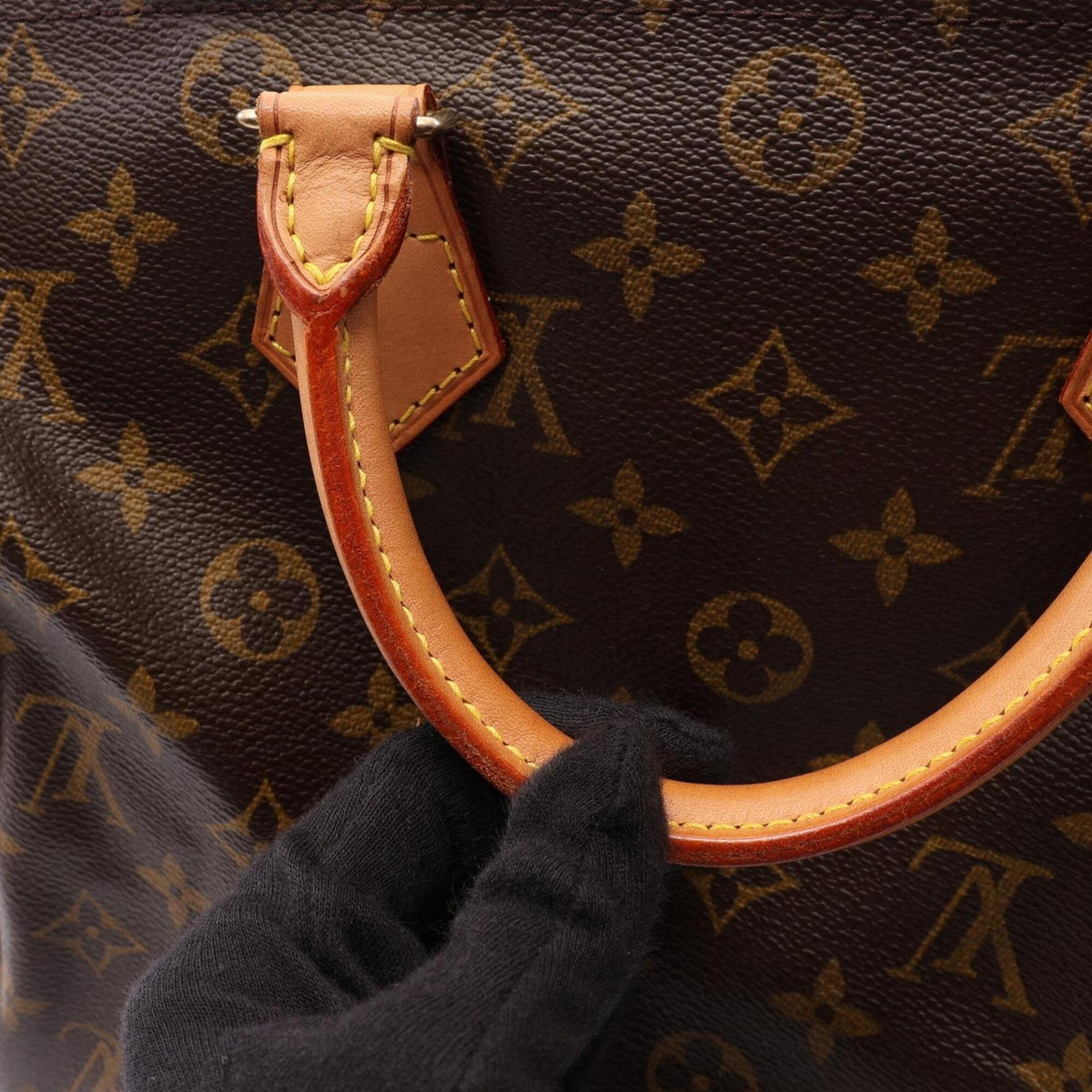 Louis Vuitton Monogram Brown Coated Canvas Leather Handbag (Pre-Owned)