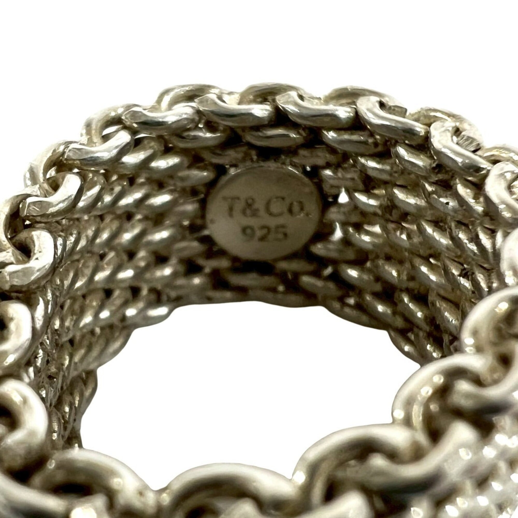 Tiffany Silver Silver 925 Band Ring (Pre-Owned)
