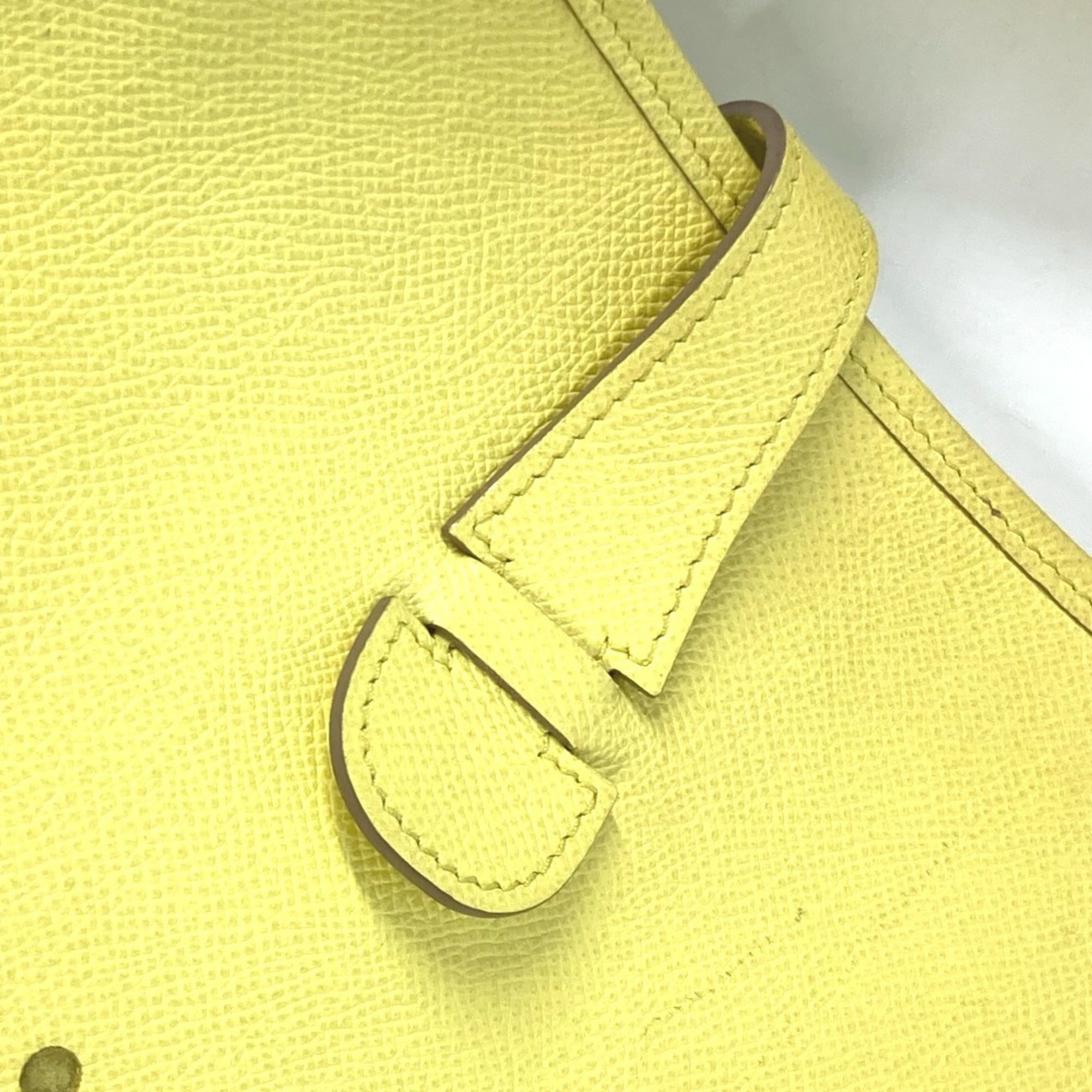 Hermes Lime Lime Yellow Yellow Epsom Leather Shoulder Bag (Pre-Owned)