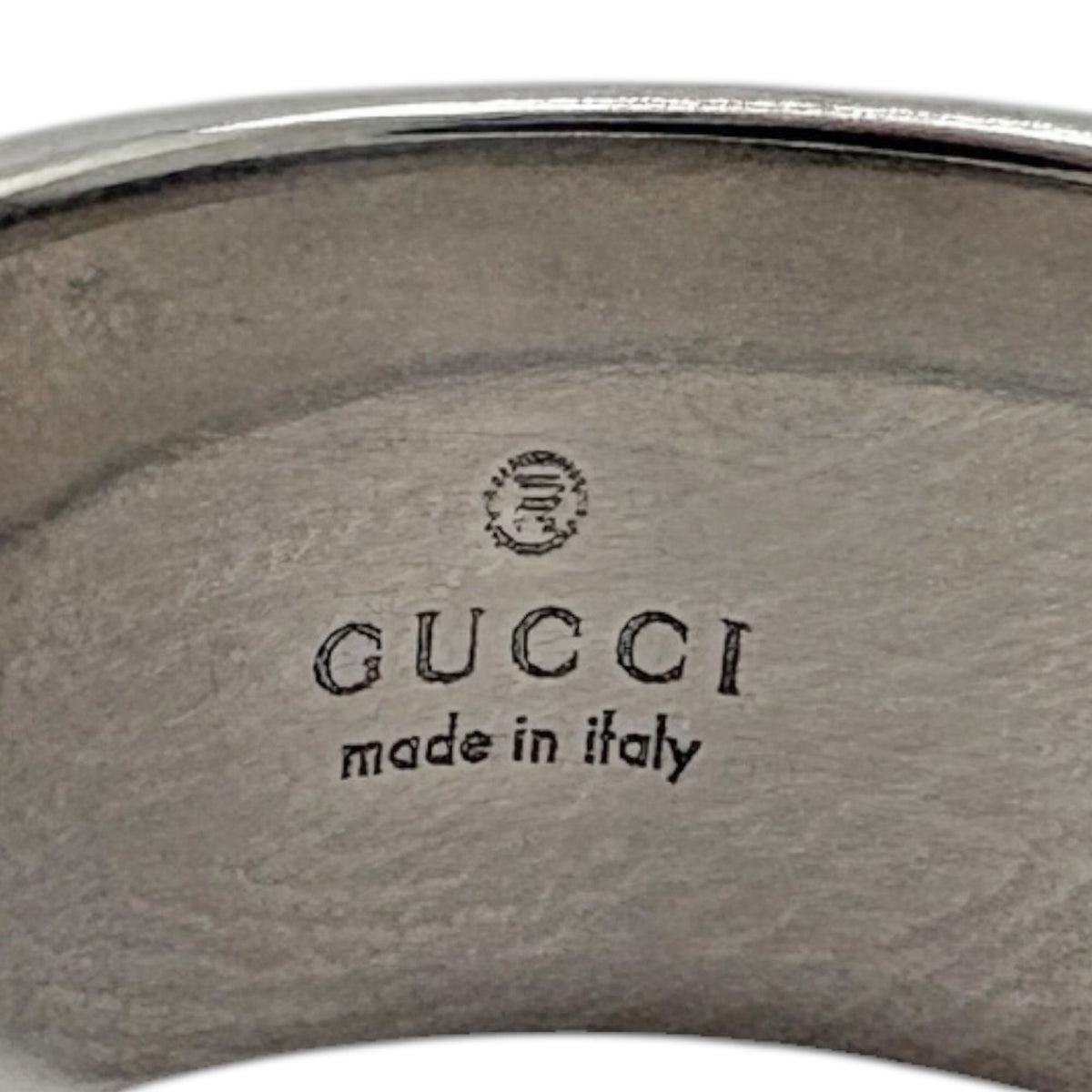 Gucci Silver White Gold (18K) Band Ring (Pre-Owned)