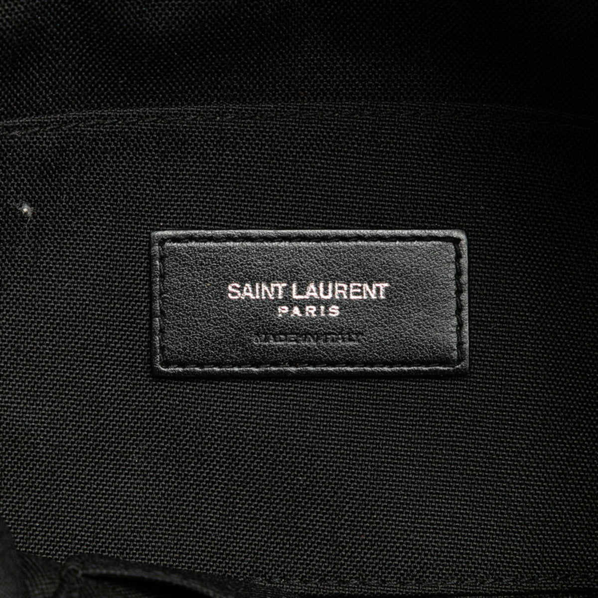 Saint Laurent Black Canvas Leather Fanny Pack (Pre-Owned)