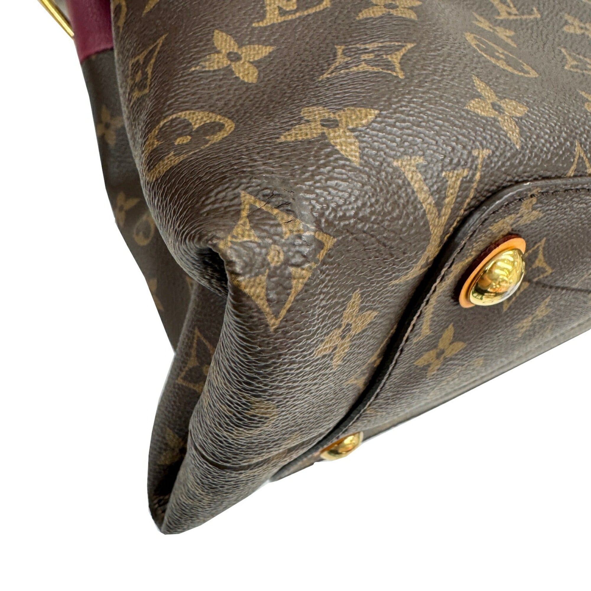 Louis Vuitton Bordeaux Brown Monogram Leather Handbag Tote Bag (Pre-Owned)