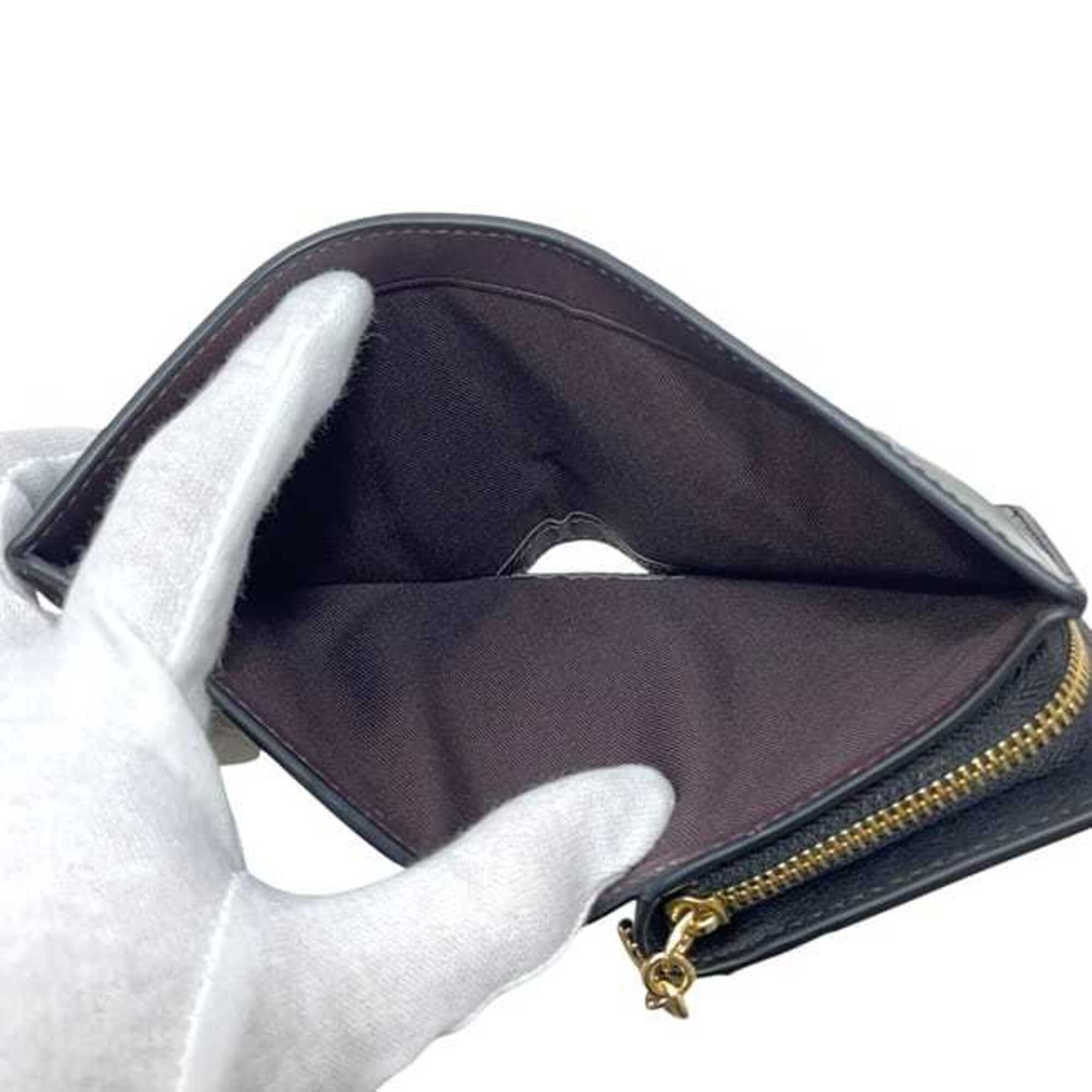 Coach Black Leather Wallet (Bi-Fold) (Pre-Owned)