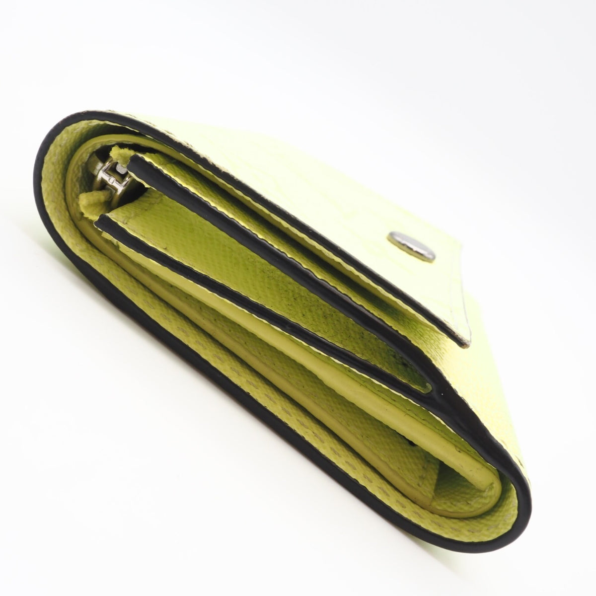 Louis Vuitton Taigarama Yellow Coated Canvas Wallet (Tri-Fold) (Pre-Owned)