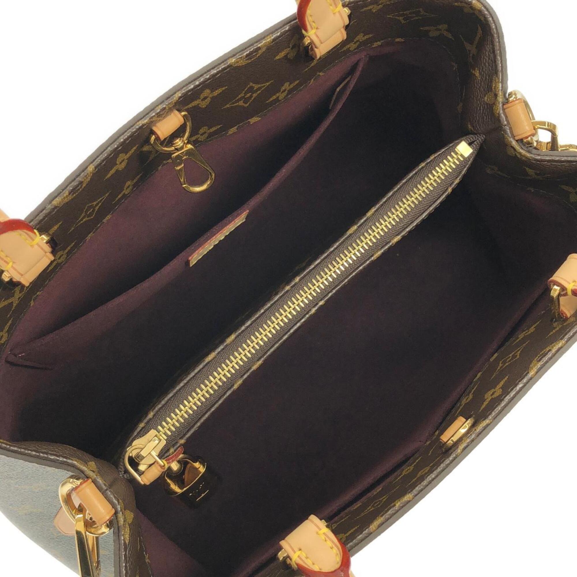 Louis Vuitton Monogram Marron Coated Canvas Handbag (Pre-Owned)