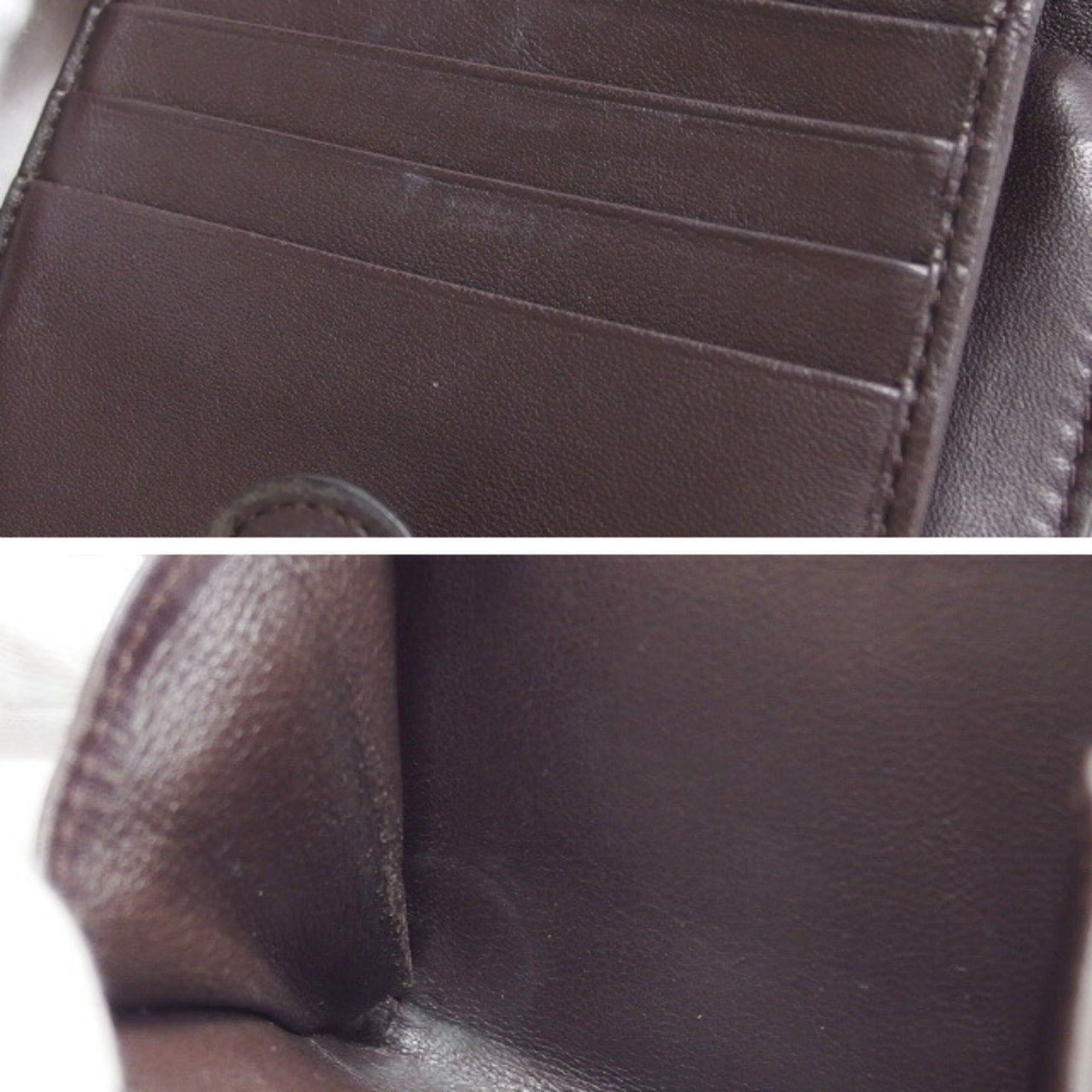Bottega Veneta Intrecciato Dark Brown Leather Wallet (Bi-Fold) (Pre-Owned)