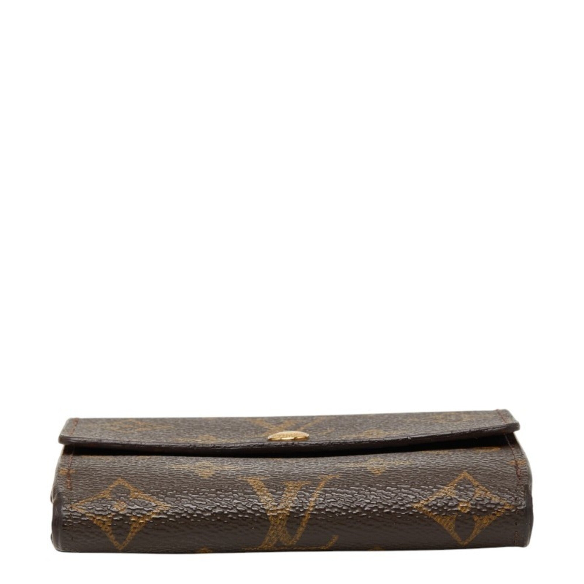 Louis Vuitton Brown Pvc Leather Wallet (Tri-Fold) (Pre-Owned)