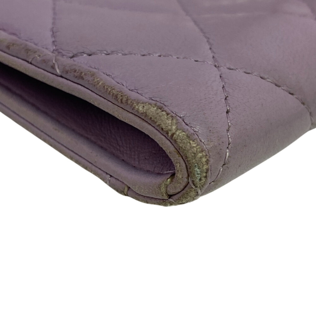Chanel Purple Leather Coin Purse/Coin Case (Pre-Owned)