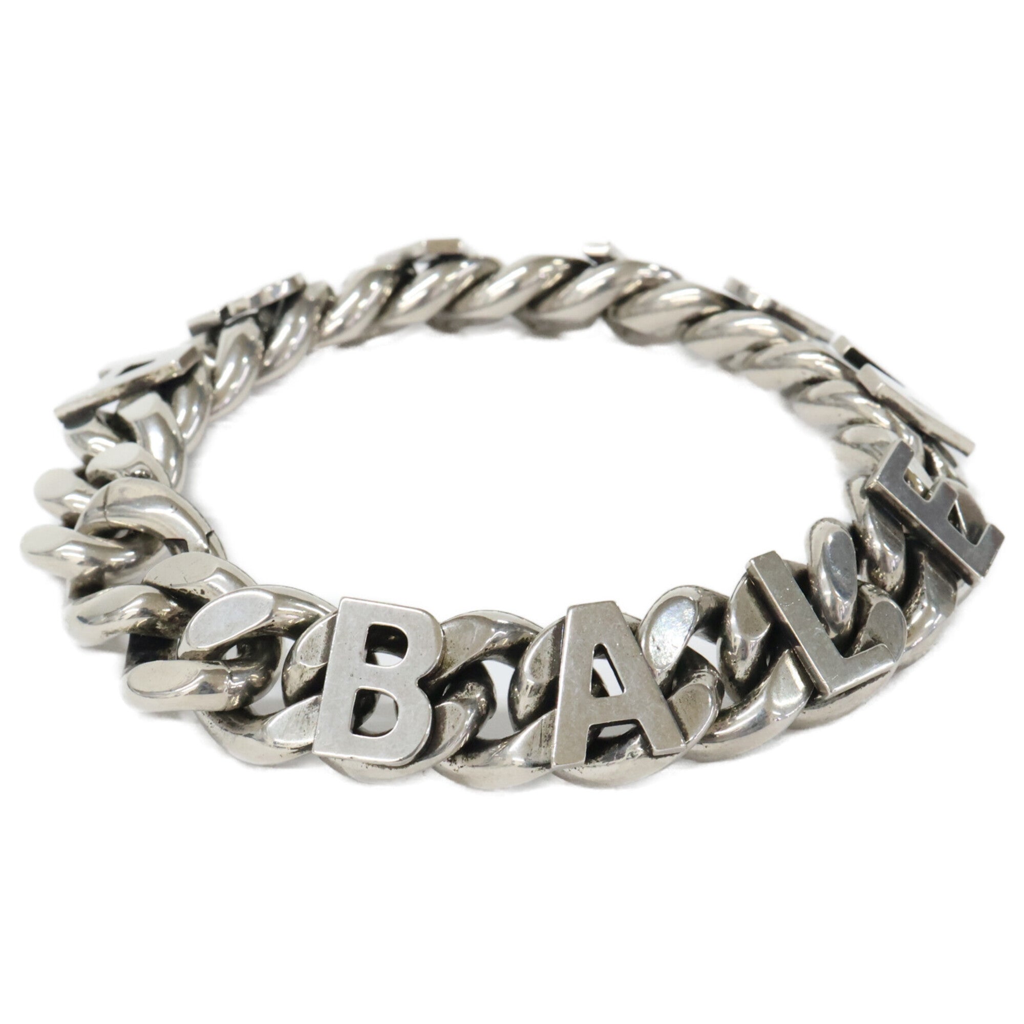 Balenciaga Silver Brass Charm Bracelet (Pre-Owned)