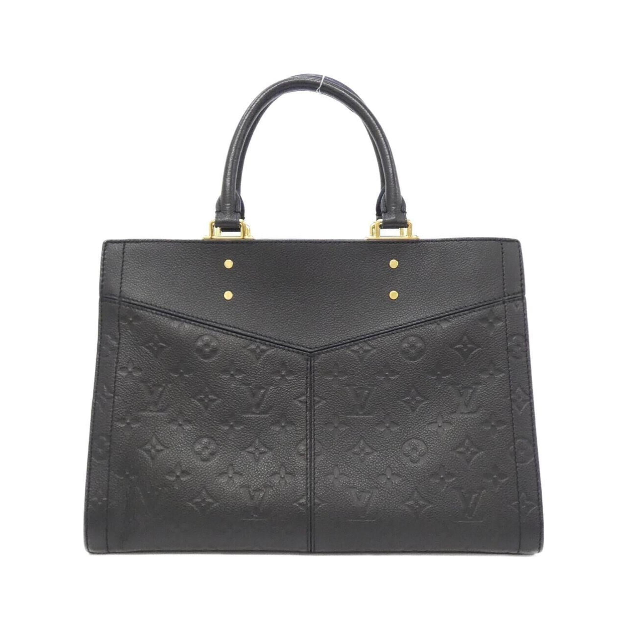 Louis Vuitton Black Leather Handbag (Pre-Owned)