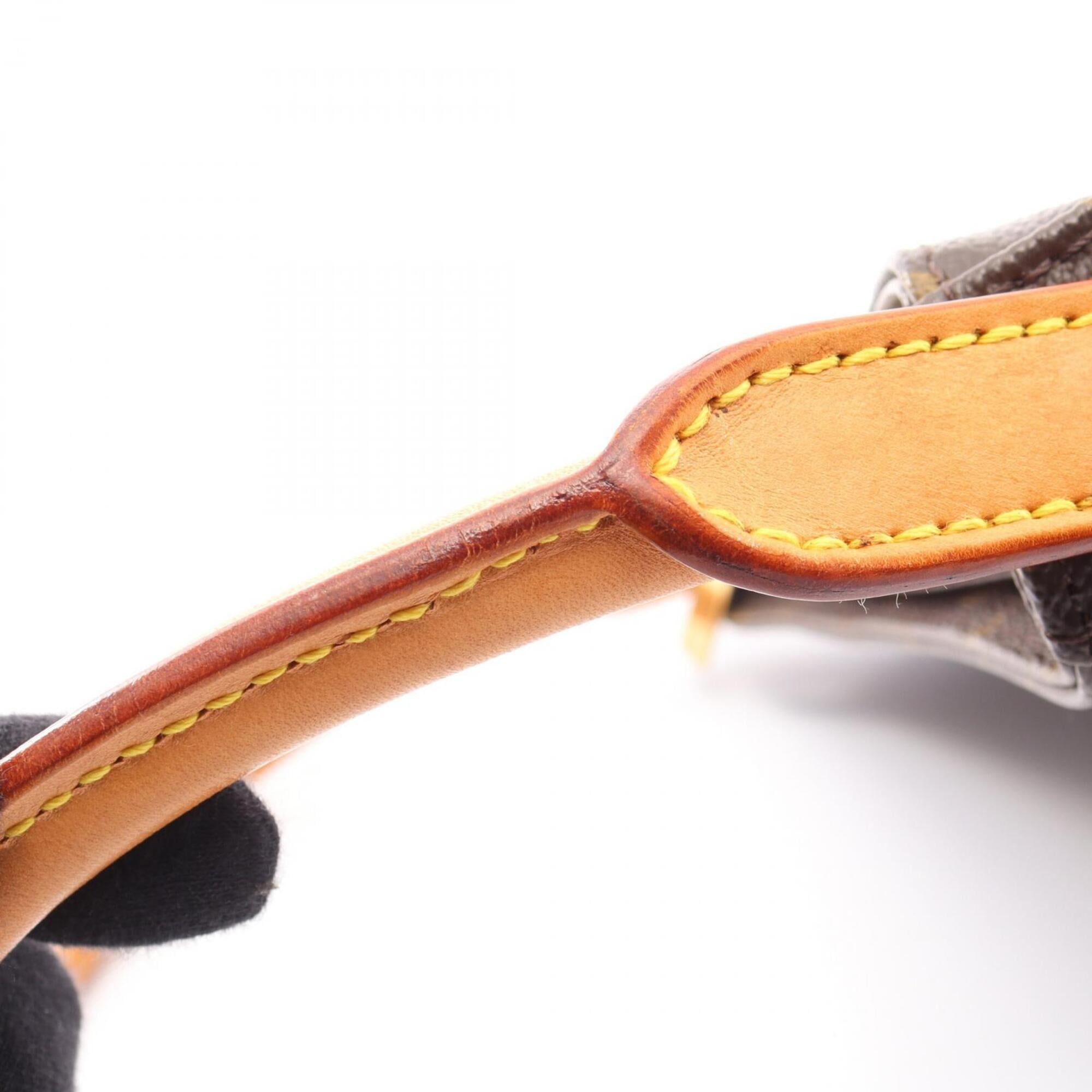 Louis Vuitton Brown Monogram Coated Canvas Leather Handbag Shoulder Bag (Pre-Owned)