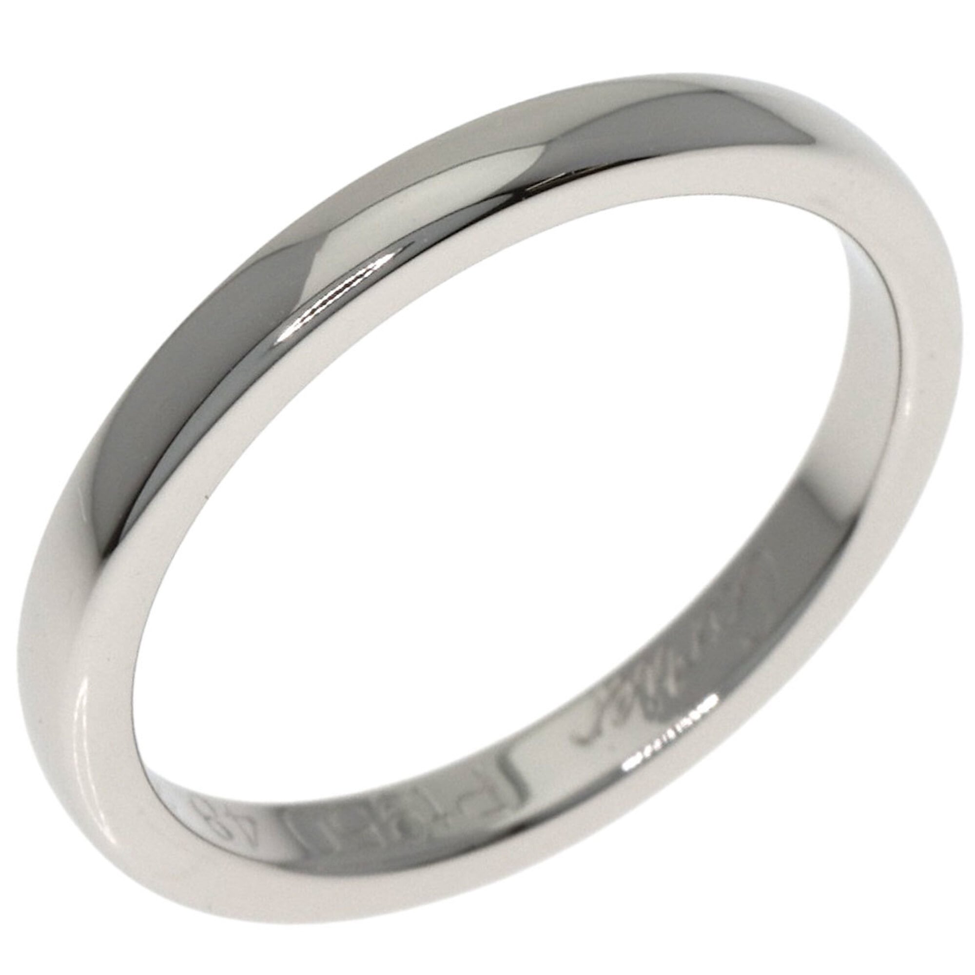 Cartier Platinum Platinum 950 Band Ring (Pre-Owned)