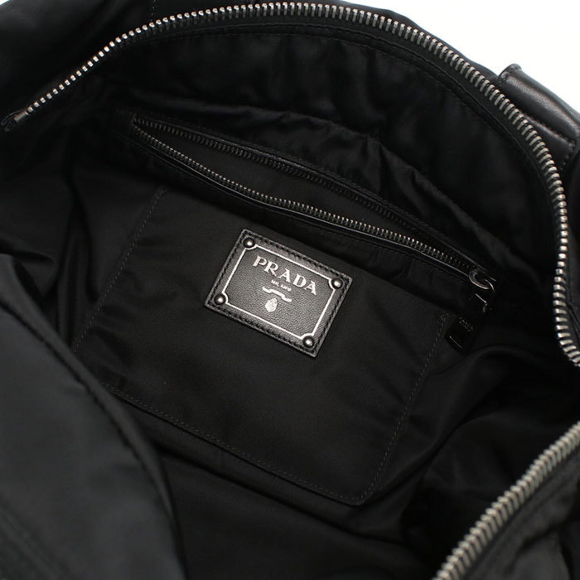 Prada Gray Nylon Tote Bag (Pre-Owned)
