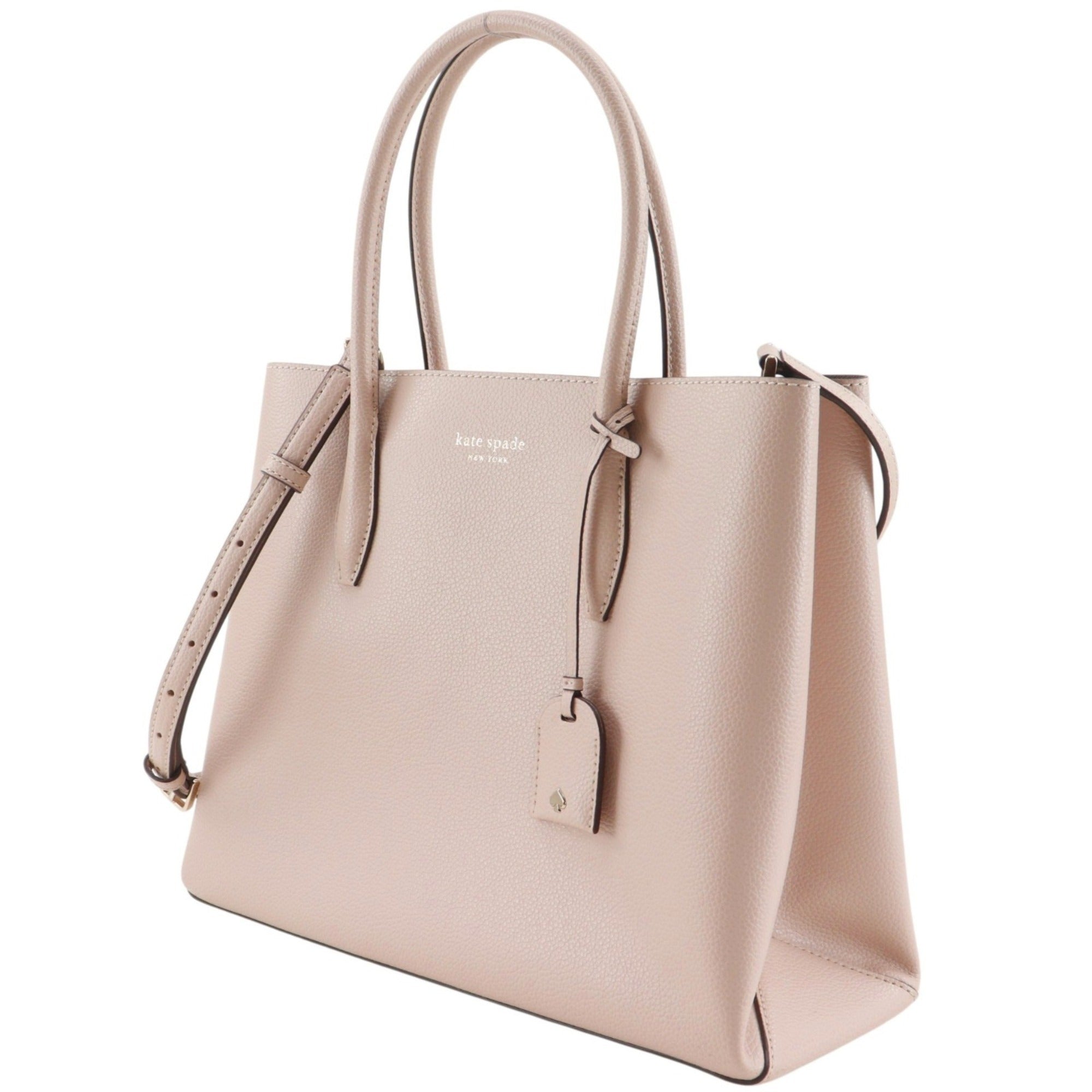 Kate Spade Beige Leather Tote Bag (Pre-Owned)