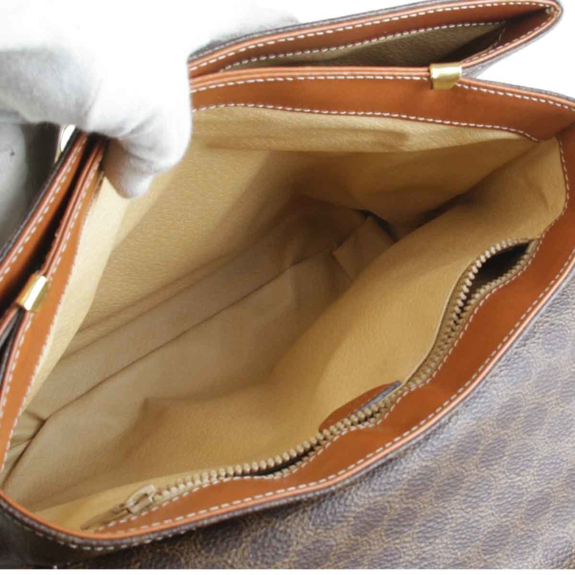 Celine Brown Leather Pvc Handbag (Pre-Owned)