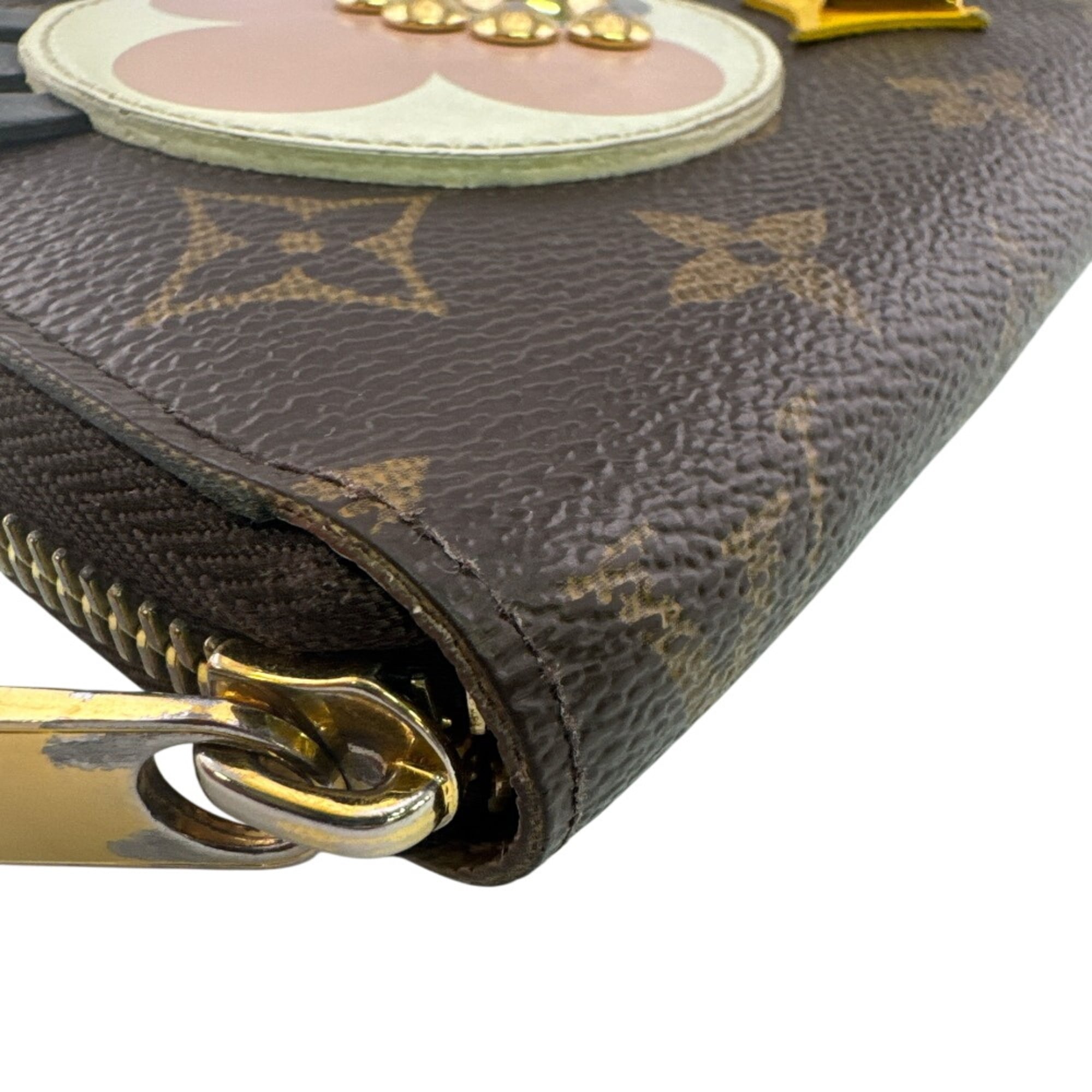 Louis Vuitton Brown Monogram Pink Monogram Long Wallet (Bi-Fold) (Pre-Owned)