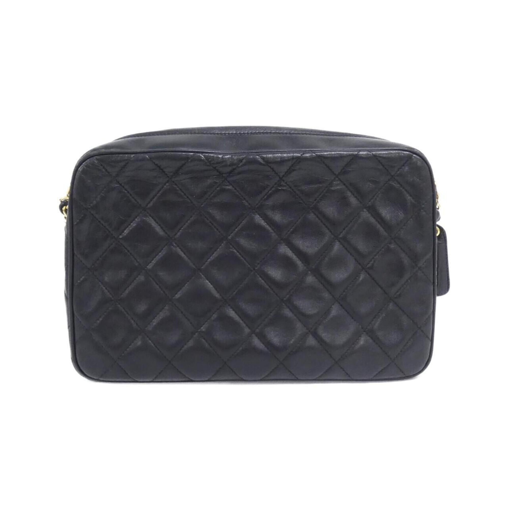 Chanel Black Leather Shoulder Bag (Pre-Owned)