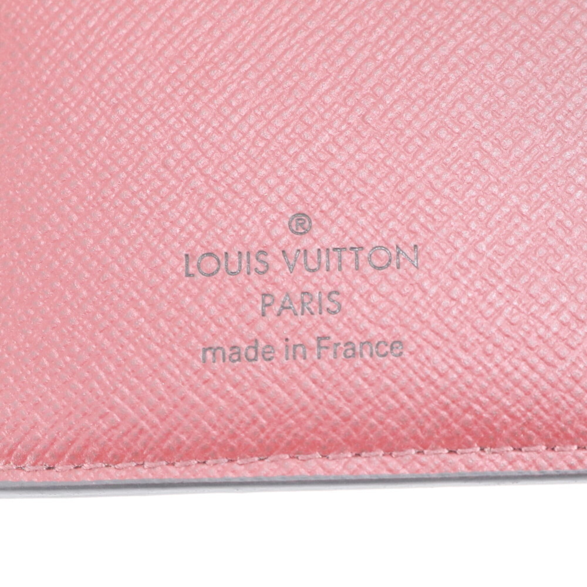 Louis Vuitton Bordeaux Leather Coated Canvas Wallet (Bi-Fold) (Pre-Owned)