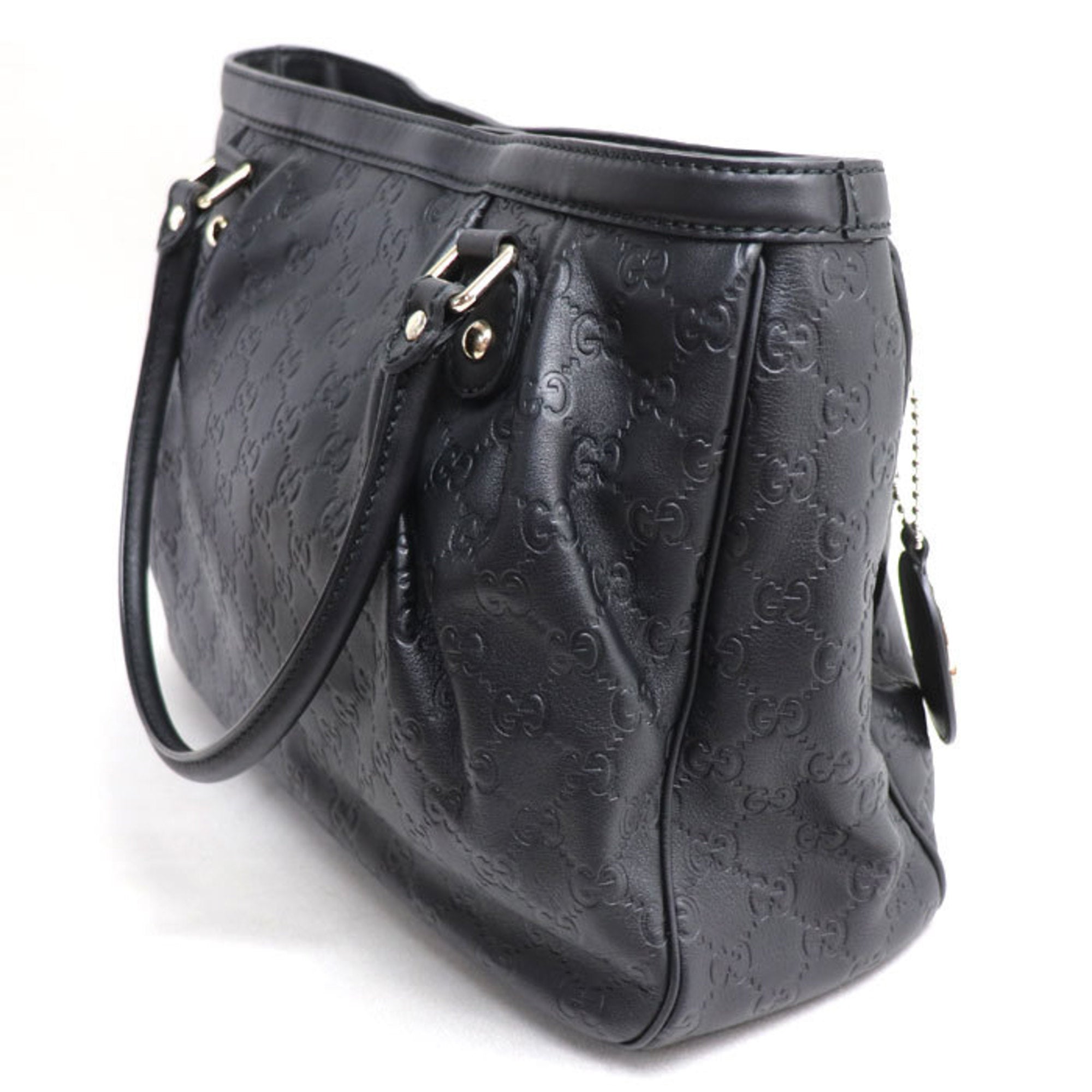 Gucci Black Leather Tote Bag (Pre-Owned)