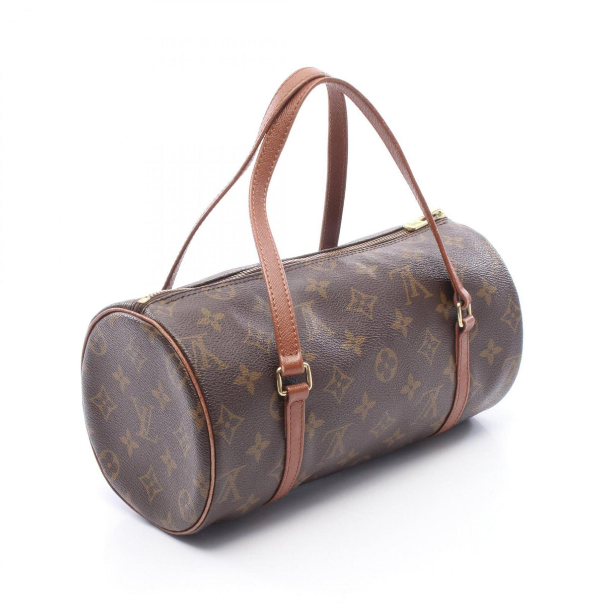 Louis Vuitton Brown Monogram Coated Canvas Leather Handbag (Pre-Owned)