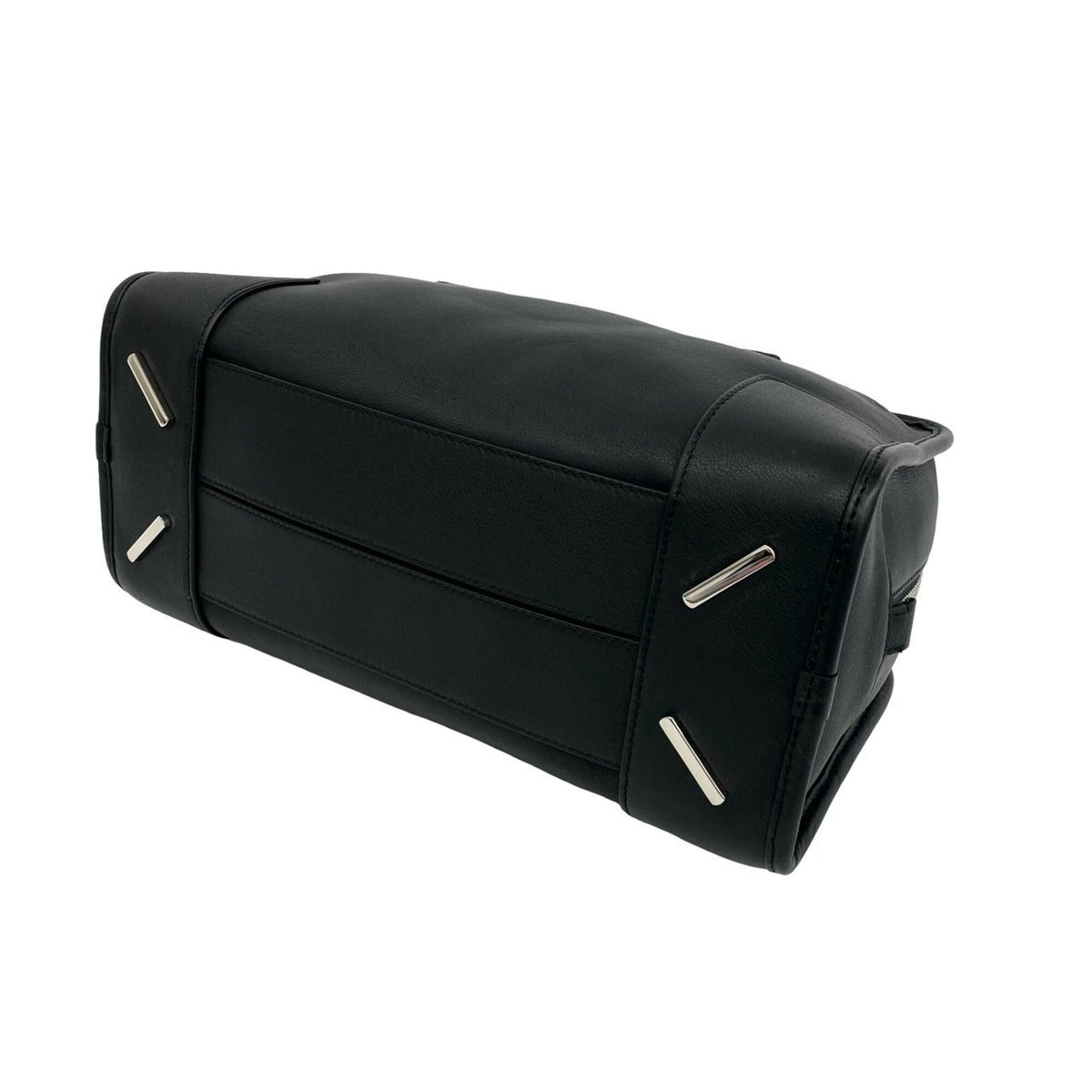 Loewe Black Leather Boston Bag Handbag Shoulder Bag (Pre-Owned)