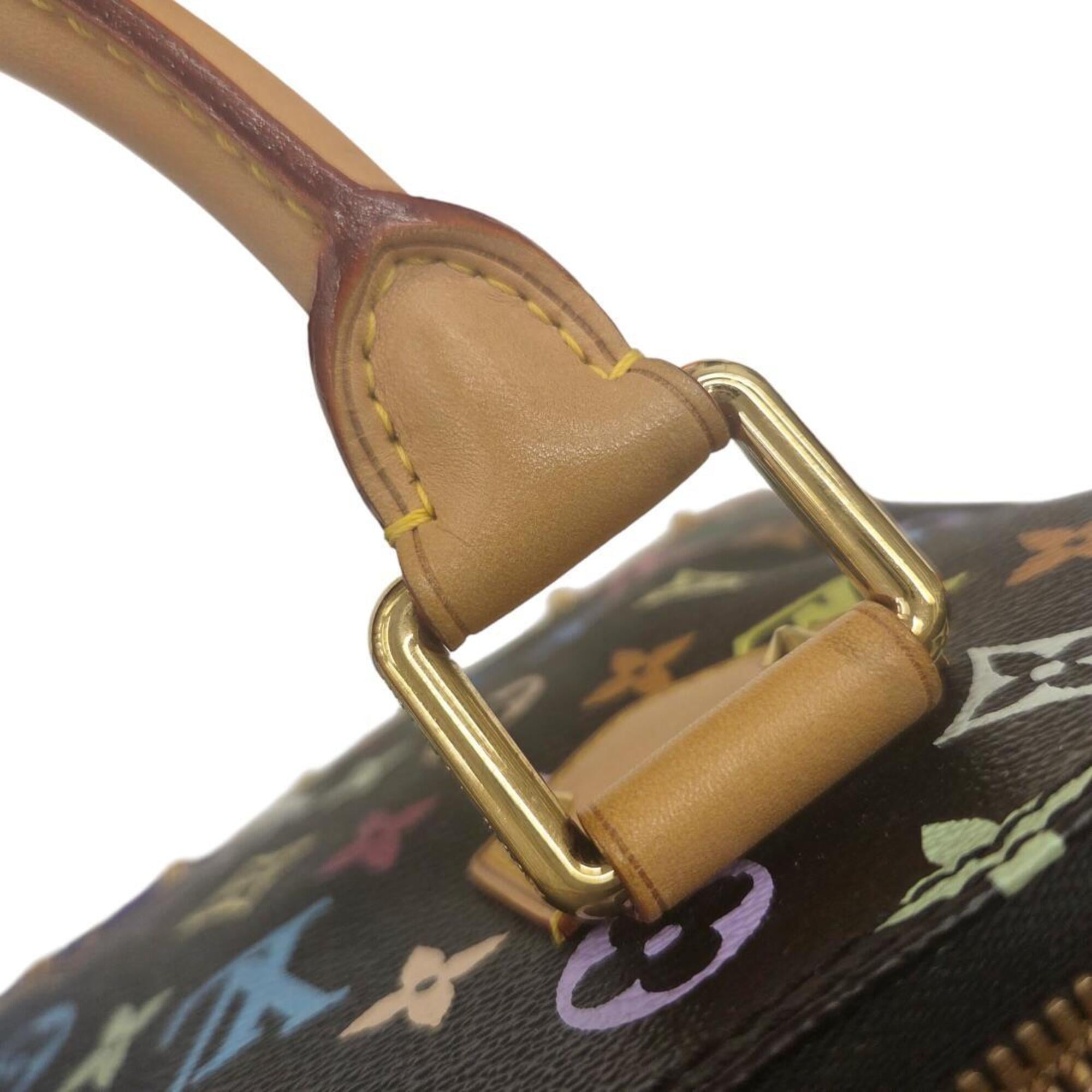 Louis Vuitton Multi-Color Noir Monogram Handbag (Pre-Owned)