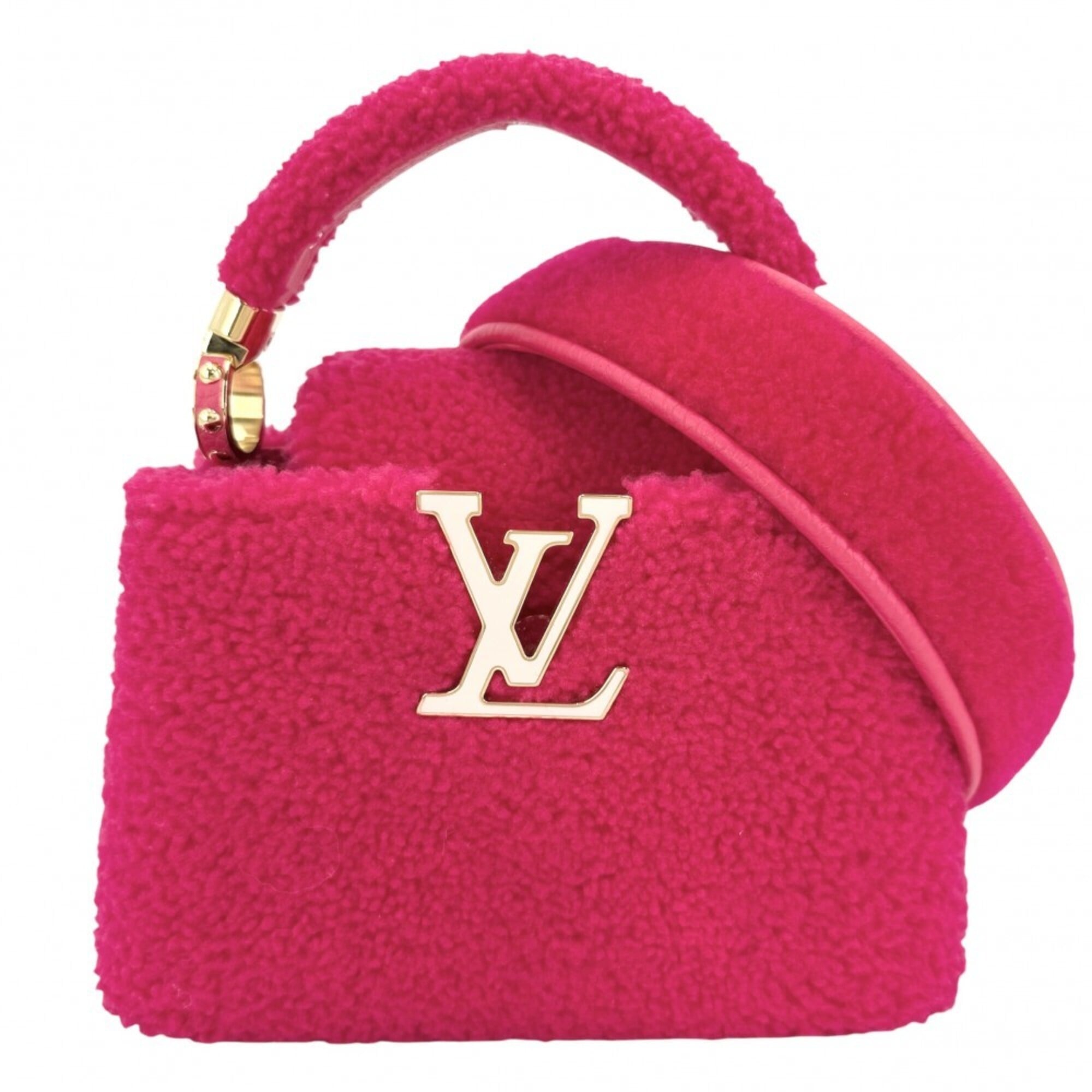 Louis Vuitton Hot Pink Leather Handbag Shoulder Bag (Pre-Owned)