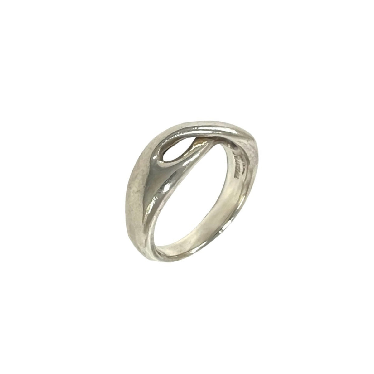 Tiffany Silver Silver 925 Band Ring (Pre-Owned)