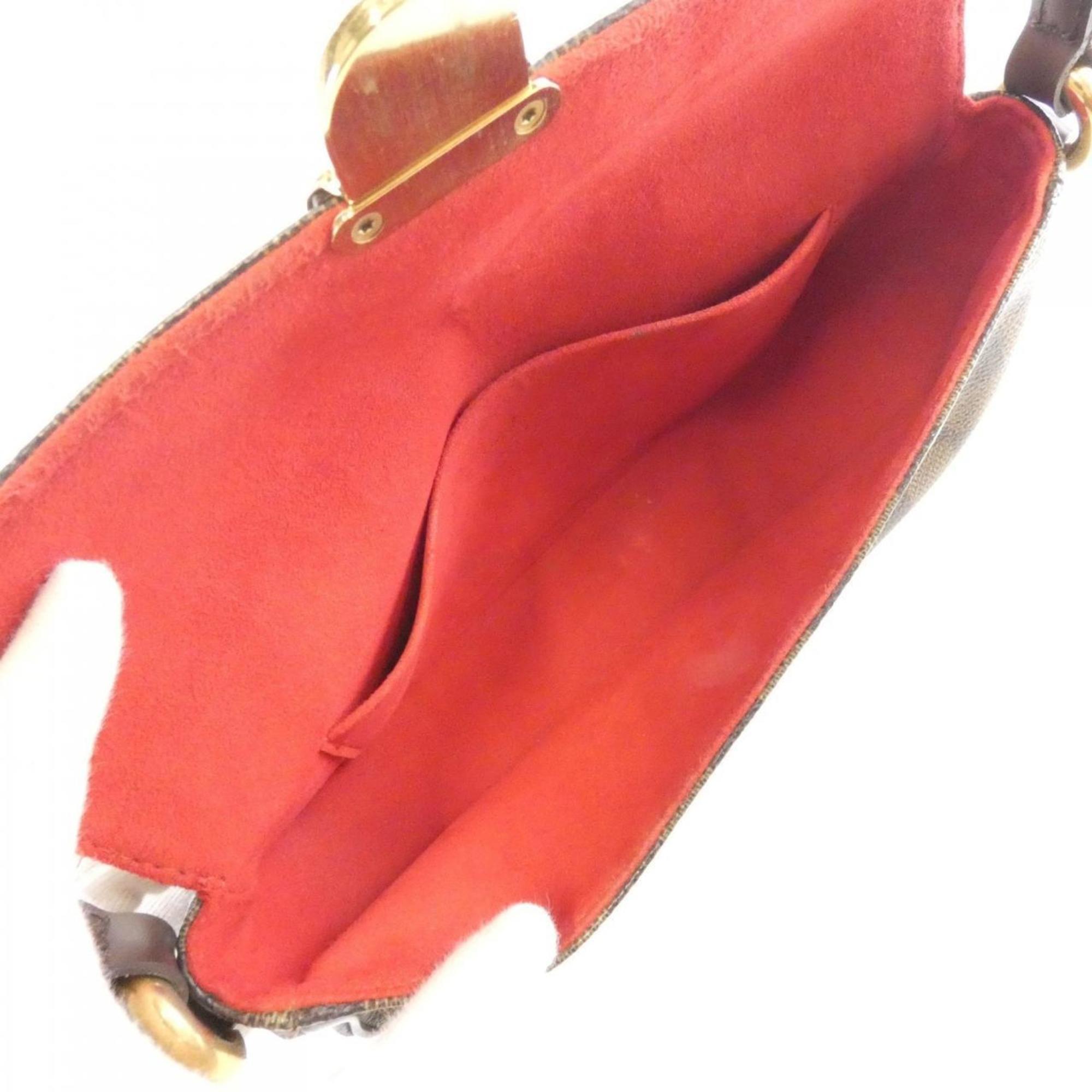 Louis Vuitton Brown Coated Canvas Shoulder Bag (Pre-Owned)