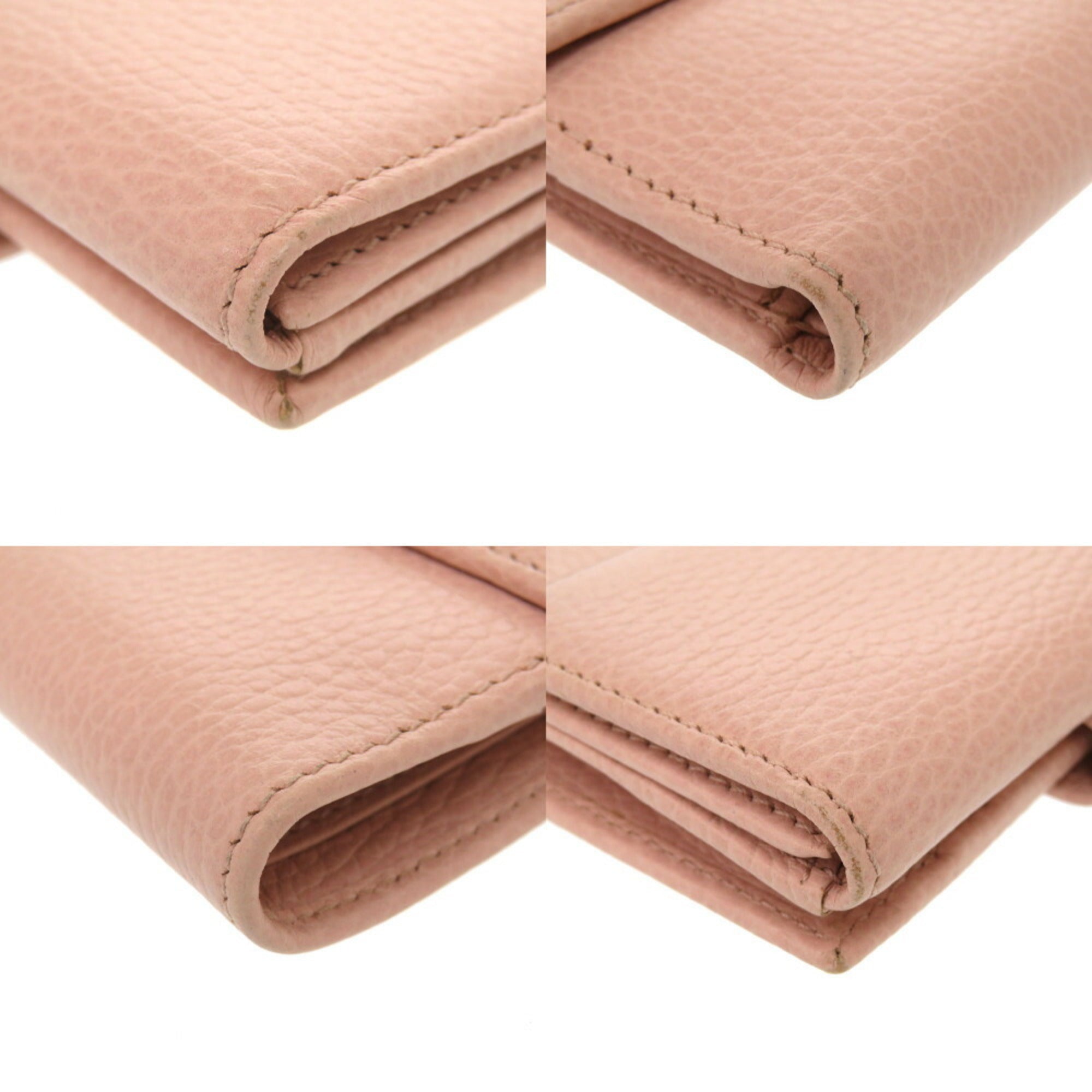 Gucci Pink Leather Wallet (Bi-Fold) (Pre-Owned)