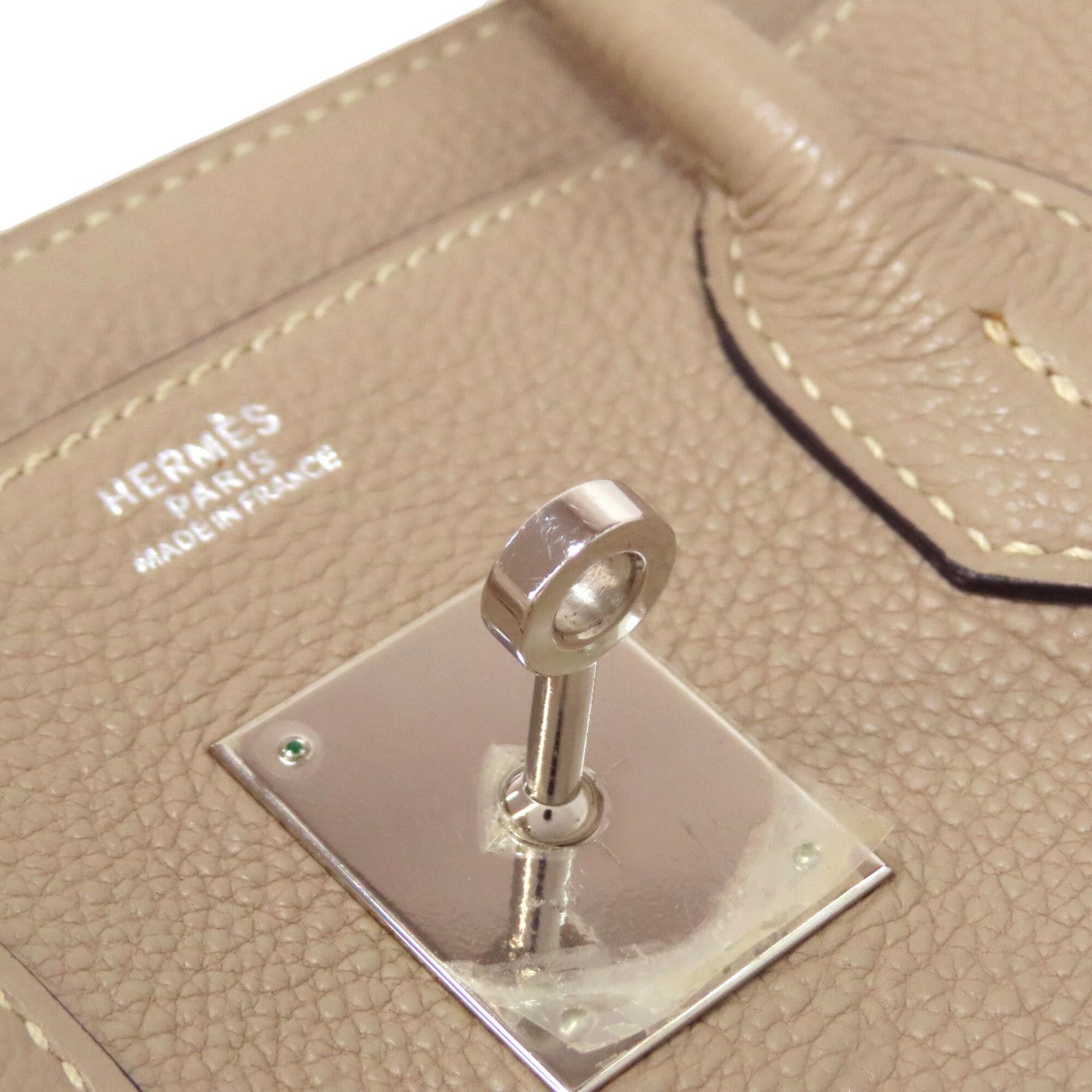 Hermes Beige Togo Leather Handbag (Pre-Owned)