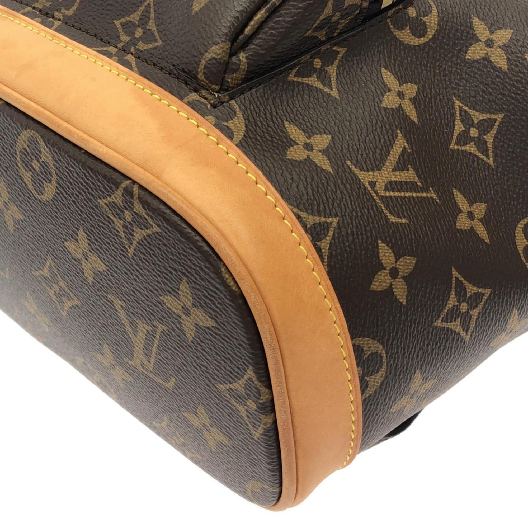 Louis Vuitton Marron Coated Canvas Backpack (Pre-Owned)