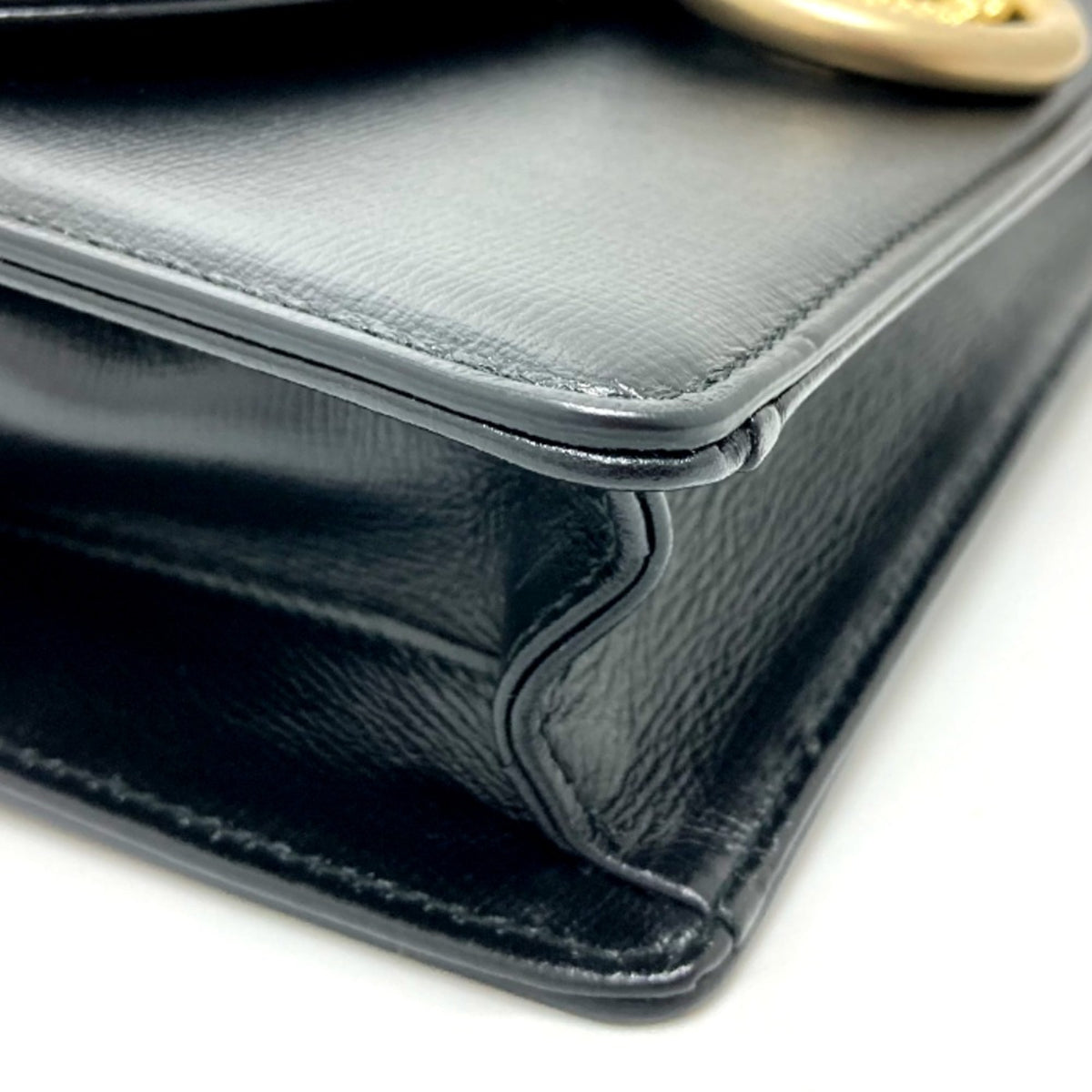 Gucci Black Leather Shoulder Bag (Pre-Owned)