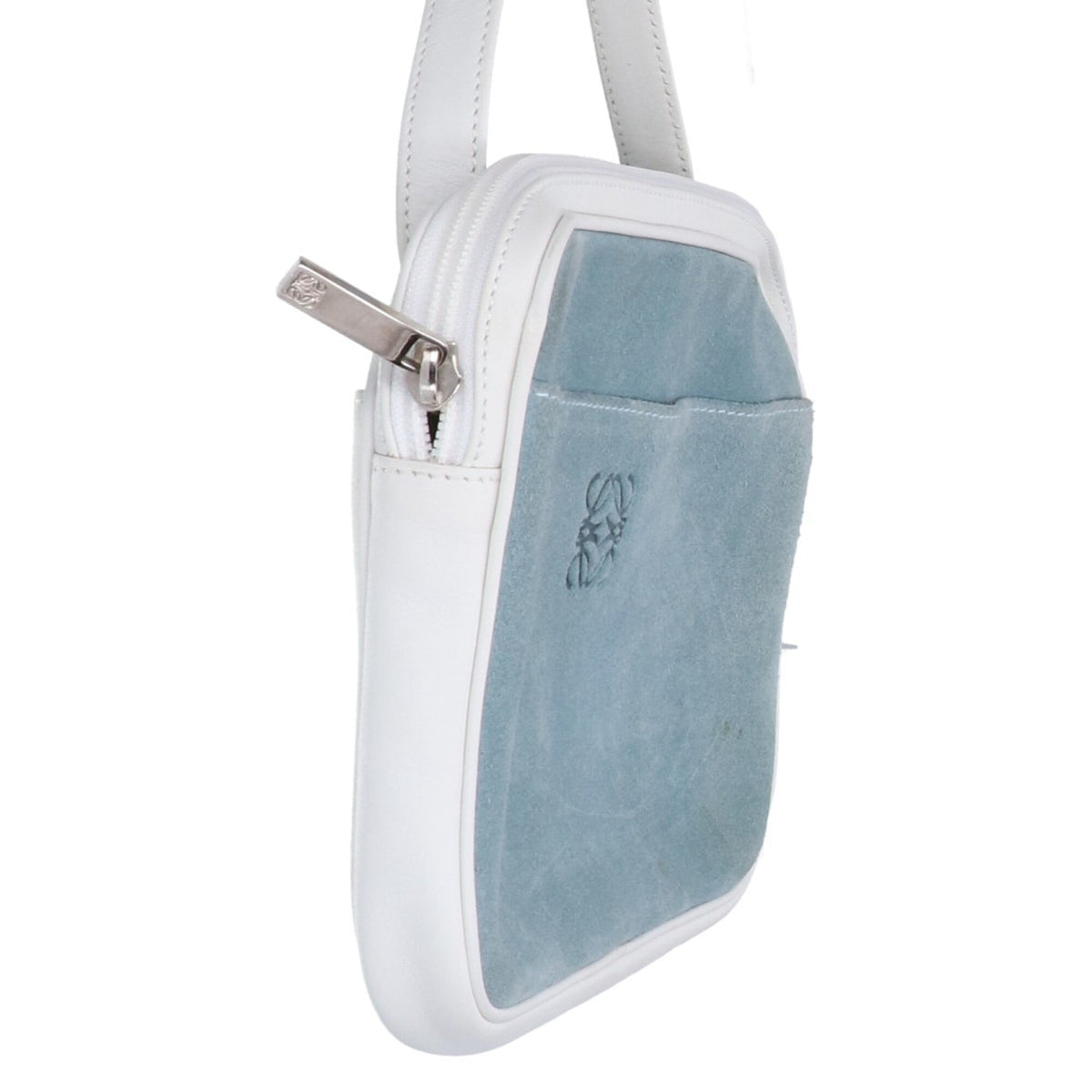 Loewe Green White Leather Shoulder Bag (Pre-Owned)