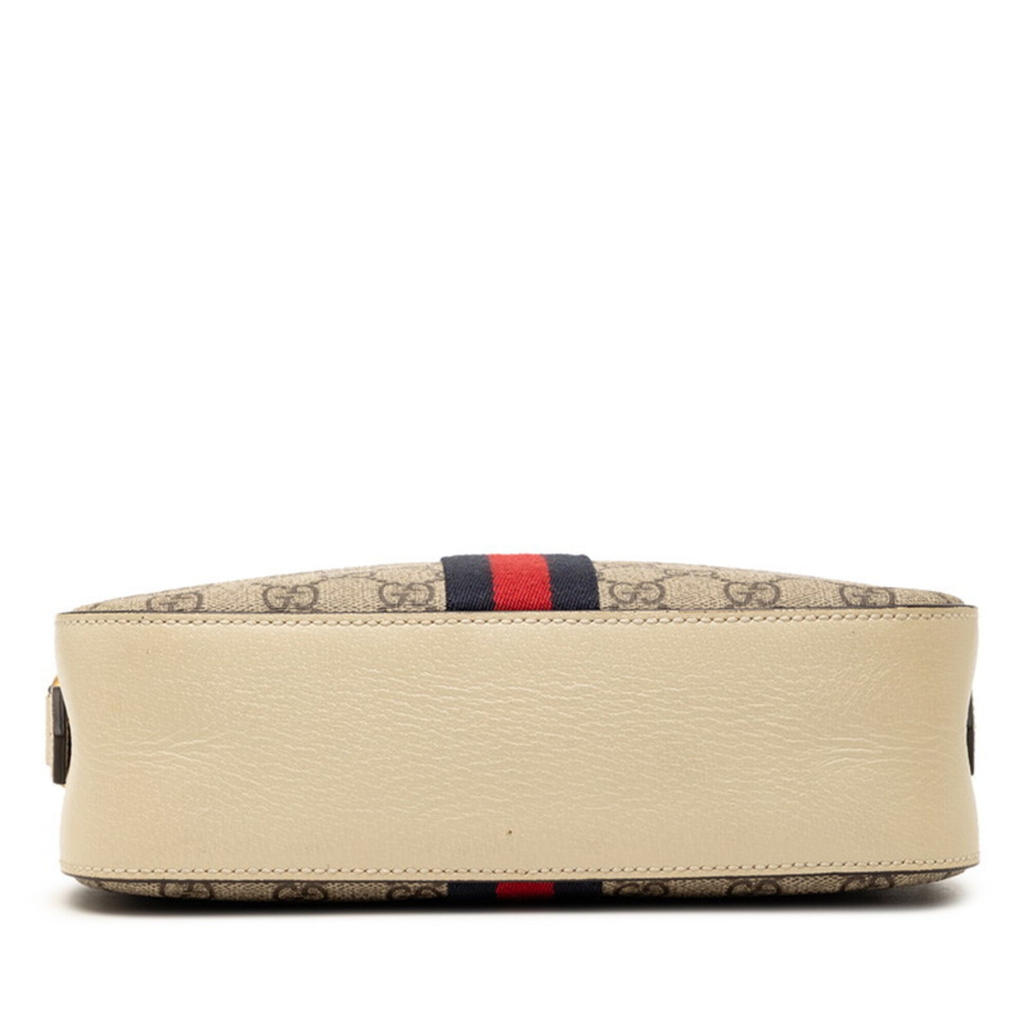 Gucci Beige Ivory Gg Supreme Shoulder Bag (Pre-Owned)