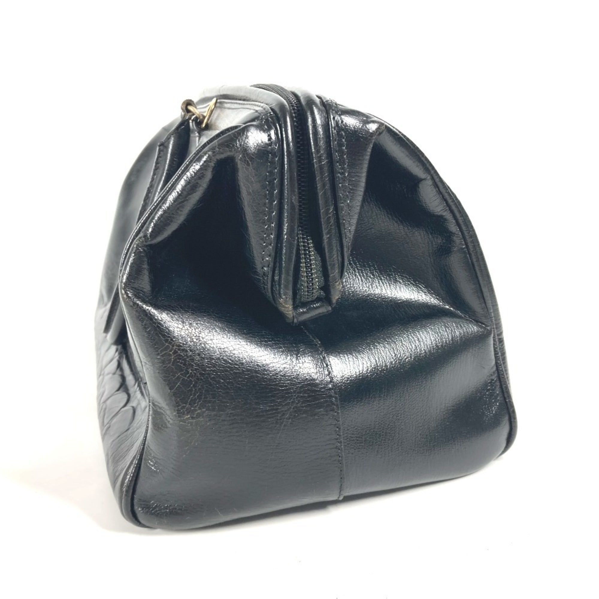 Fendi Black Leather Handbag Shoulder Bag (Pre-Owned)