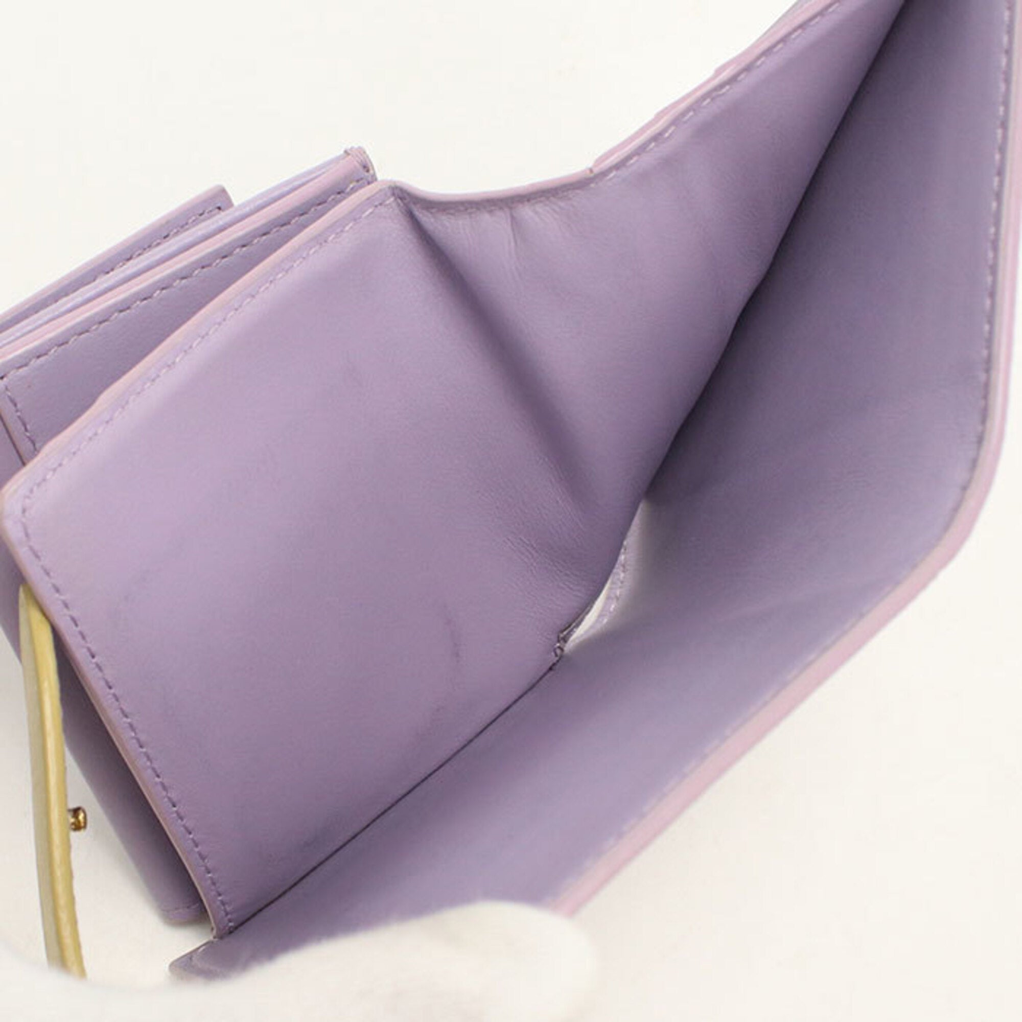 Celine Purple Leather Wallet (Bi-Fold) (Pre-Owned)