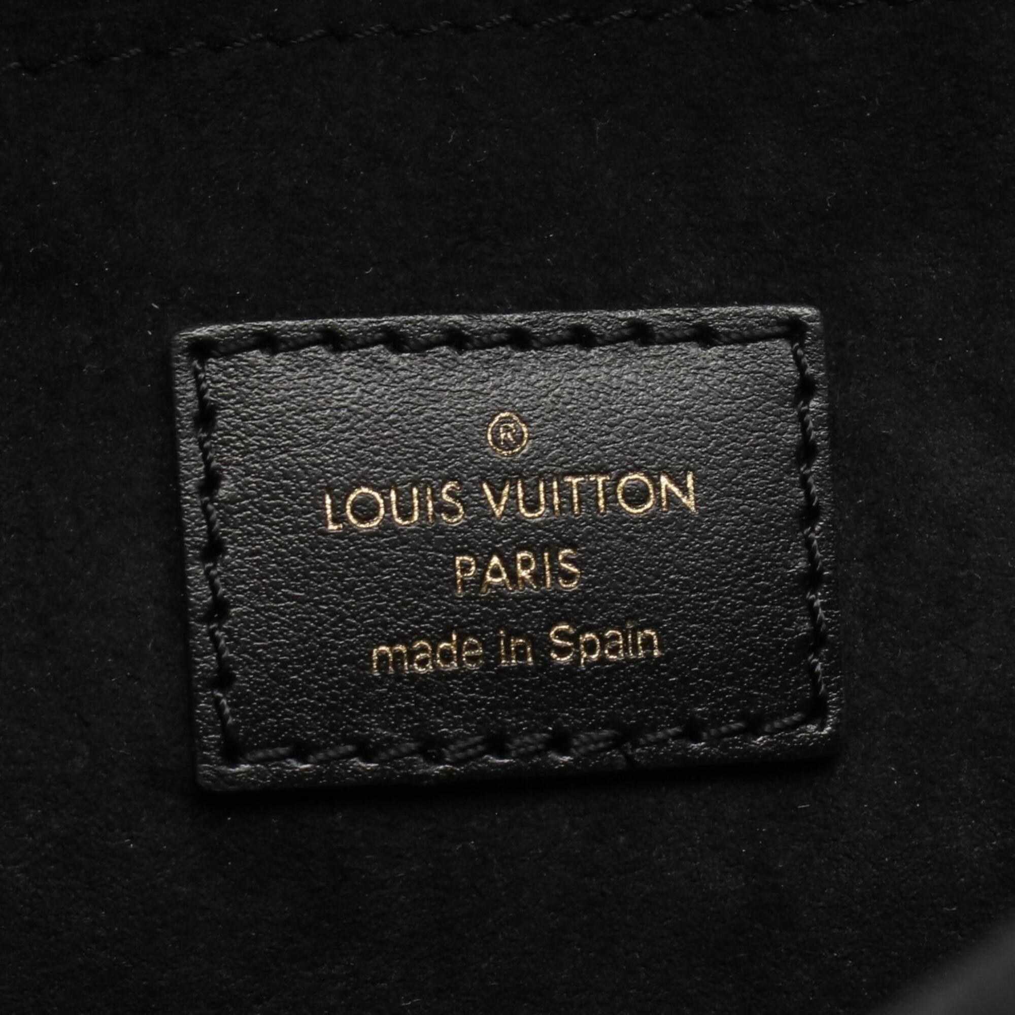 Louis Vuitton Black Noir Epi Leather Handbag Shoulder Bag (Pre-Owned)