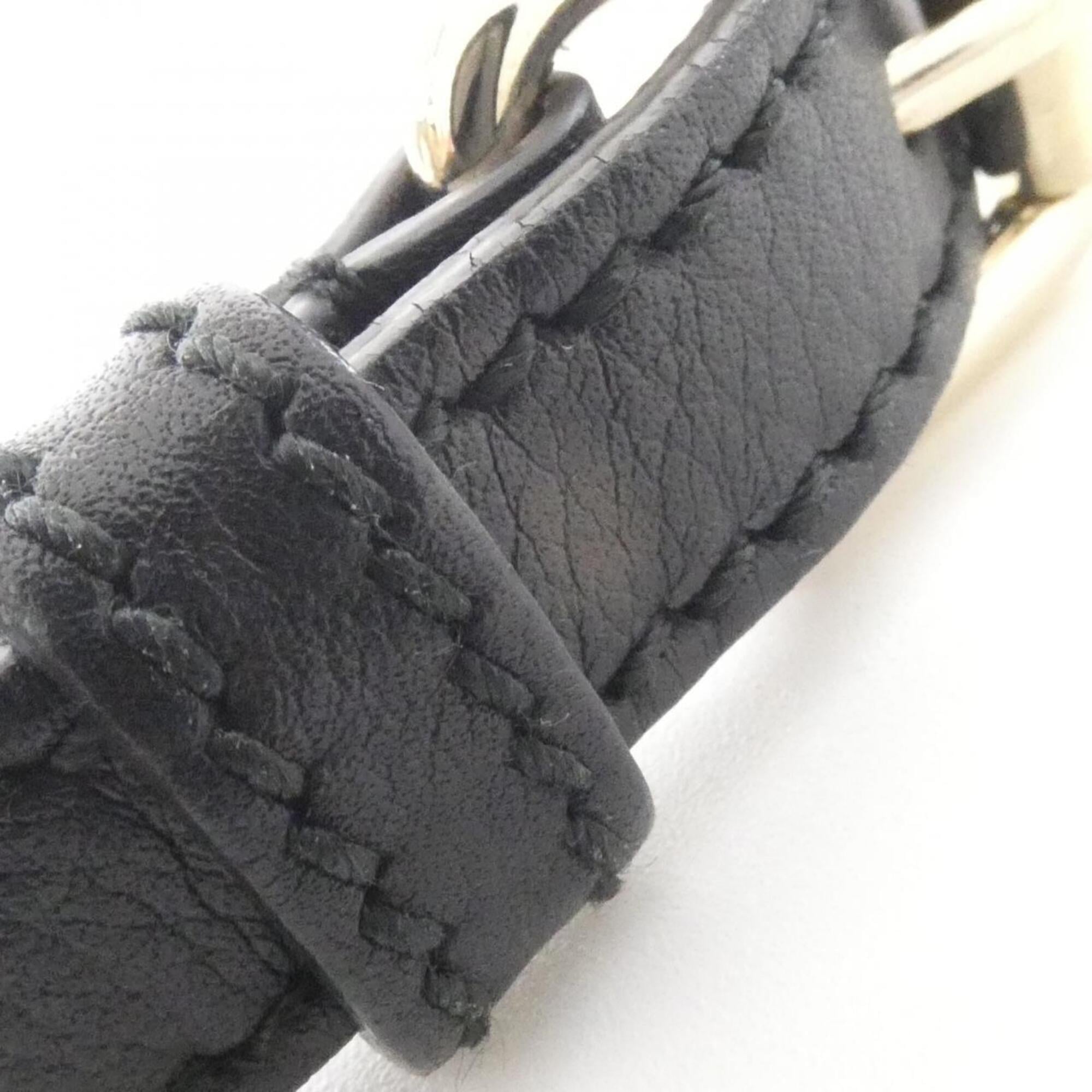 Gucci Black Micro Gg Leather Handbag (Pre-Owned)