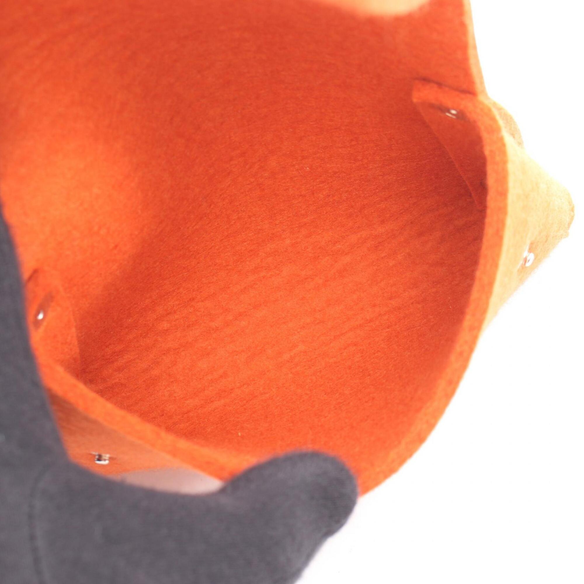 Hermes Orange Felt Handbag Pouch (Pre-Owned)
