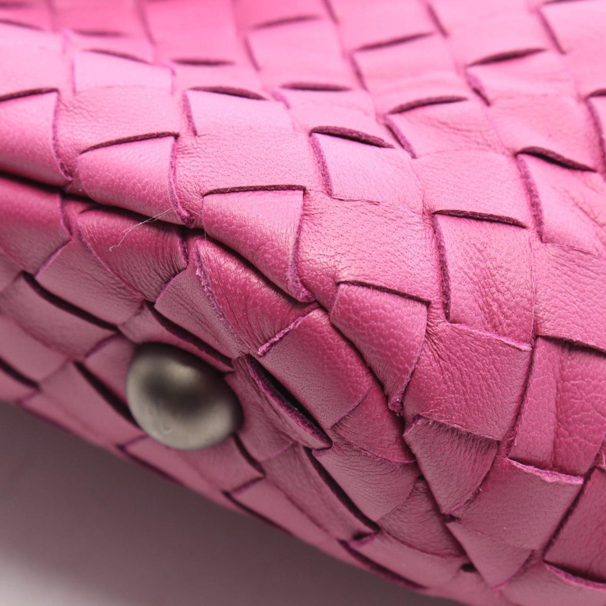 Bottega Veneta Purple Intrecciato Handbag Tote Bag (Pre-Owned)