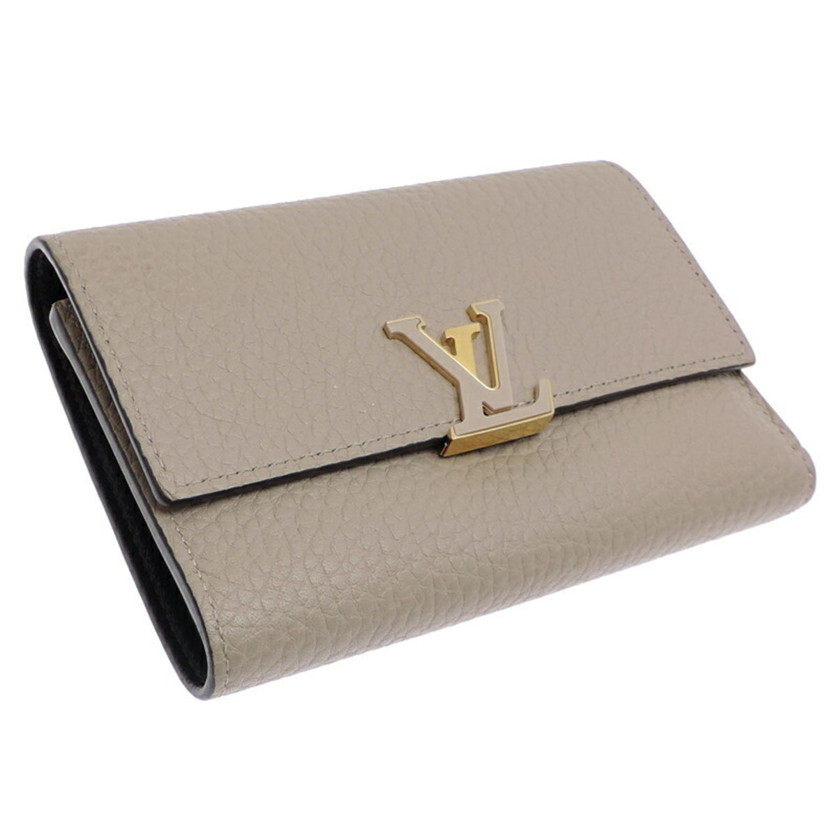 Louis Vuitton Galle Gray Leather Wallet (Bi-Fold) (Pre-Owned)
